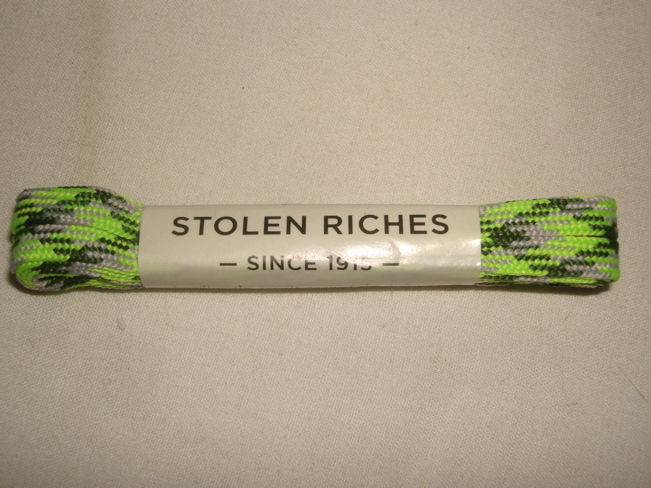 NEW Stolen Riches Casual Green/Gray/Blk “Camo Green” 45″ Metal Tip Sneaker Laces
