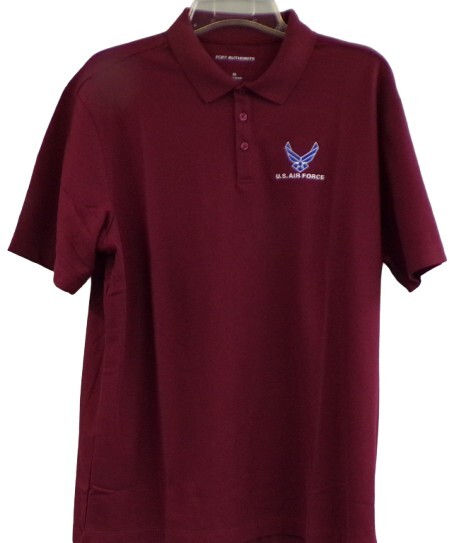 United States Air Force Mens Embroidered Polo XS-6XL, LT-4XLT USAF NEW