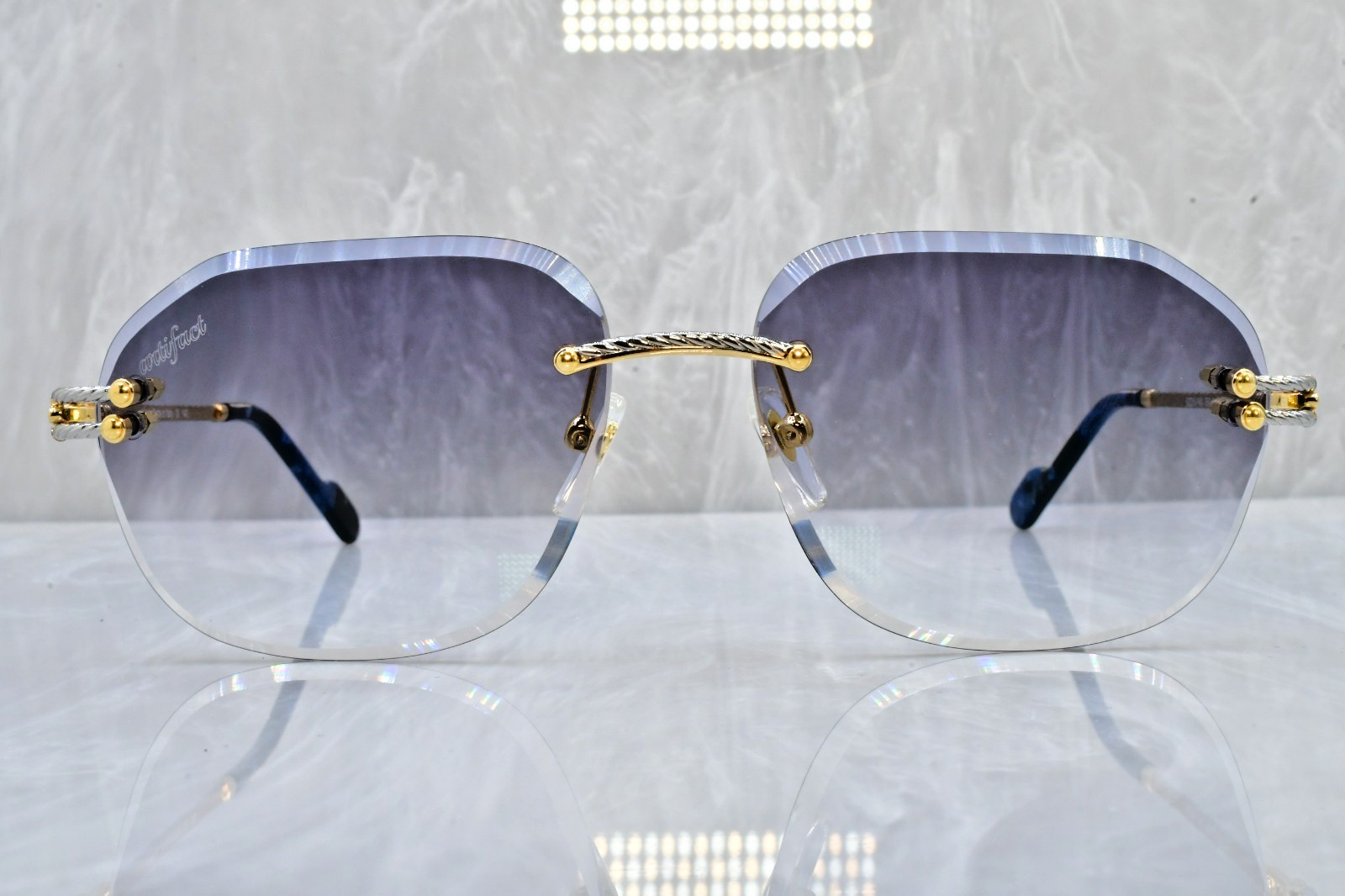 Artifact “Rope Line” Sunglasses Model 504/1 smoke cartier Gradient Bi color