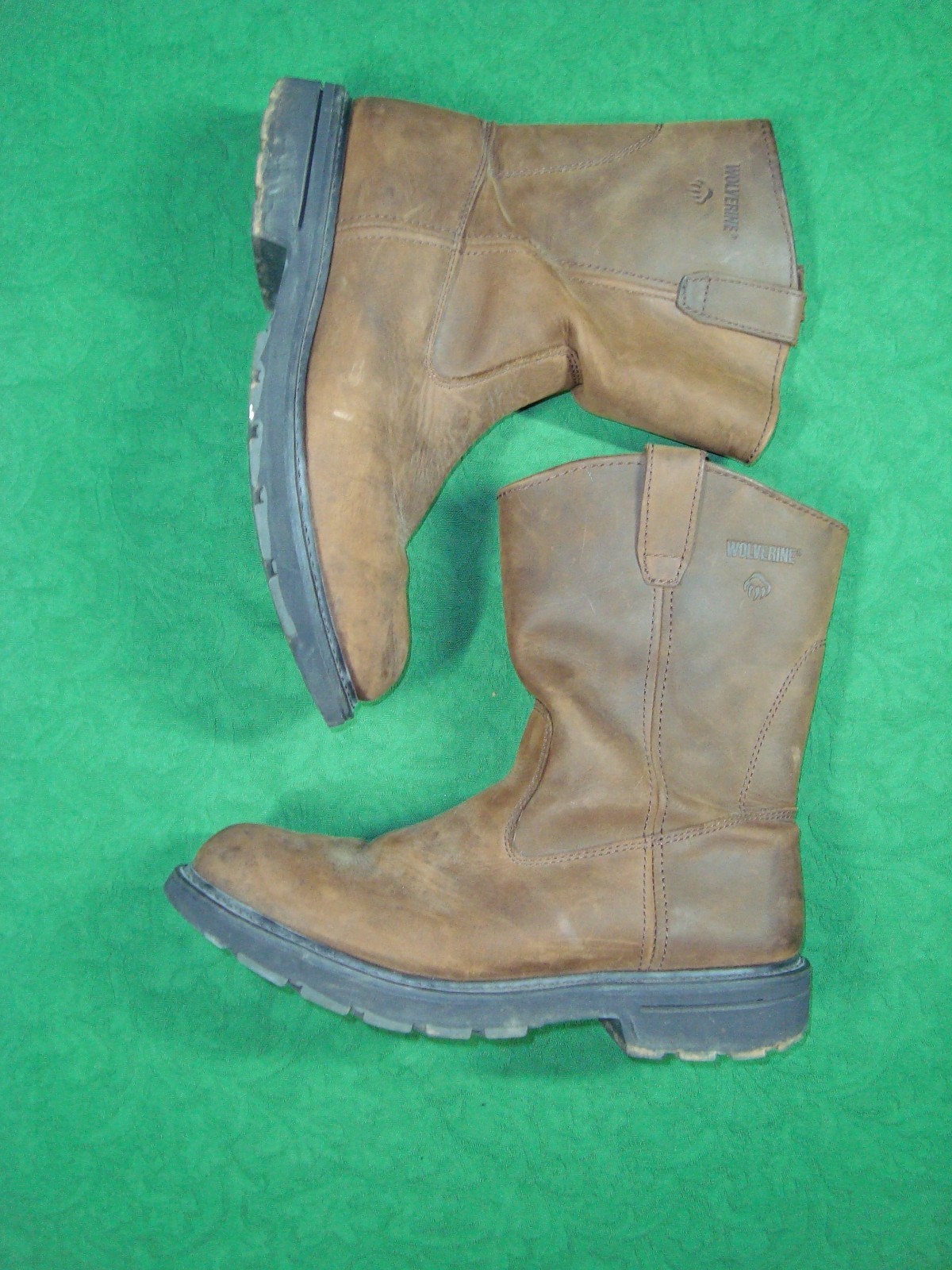Wolverine Wellington Work Boots Mens Size 13 M Brown Leather Pull On W04727