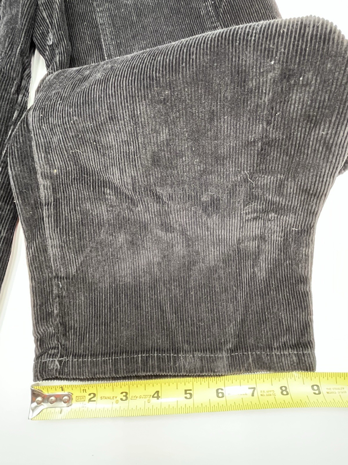 Gear Seven Collection Y2K Skateboard Youth Unisex Black Corduroy Size 14