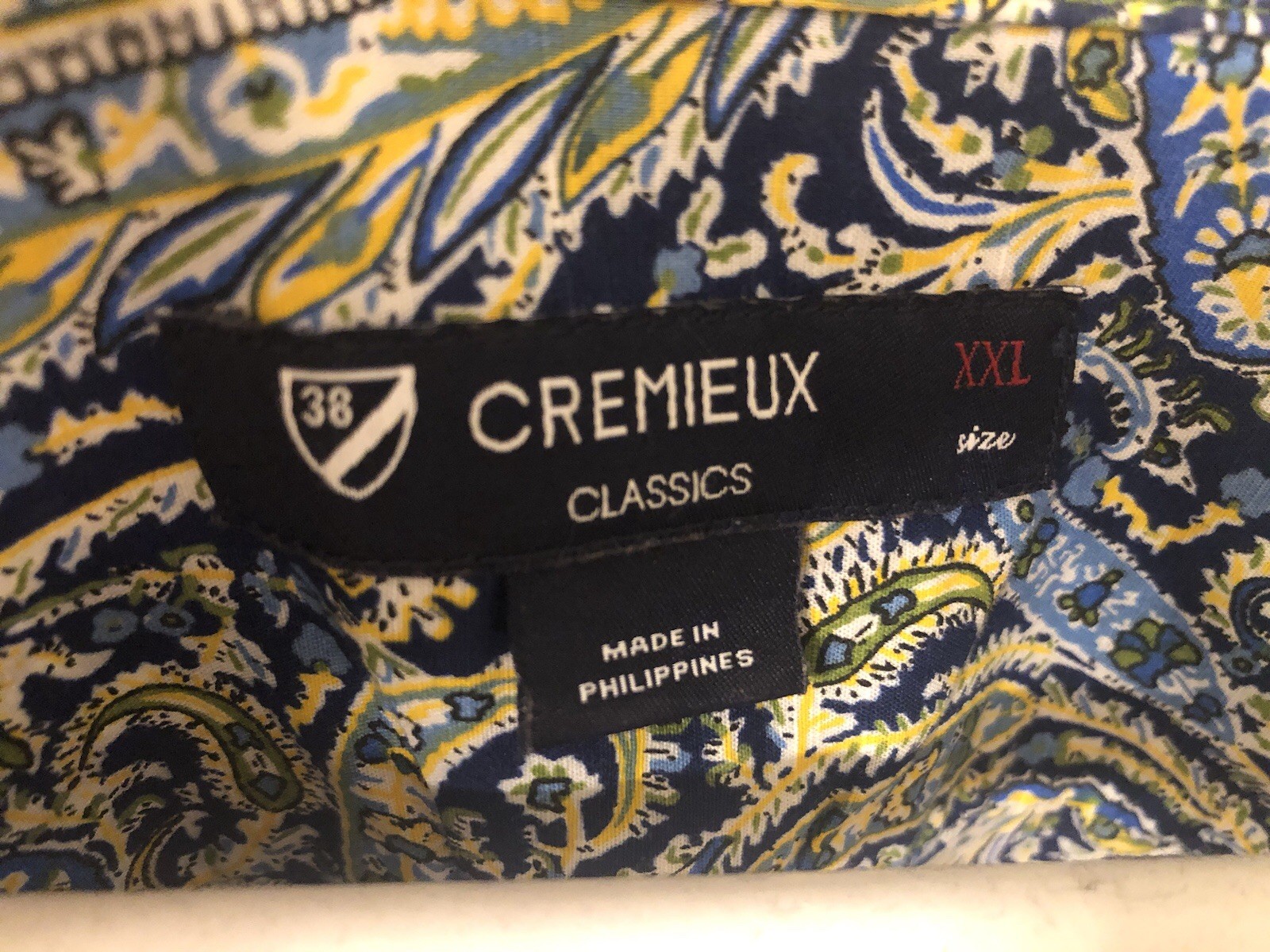 NWOT Daniel Cremieux Mens Classics Paisley Blue Yellow XXL 2XL Hard To Find!