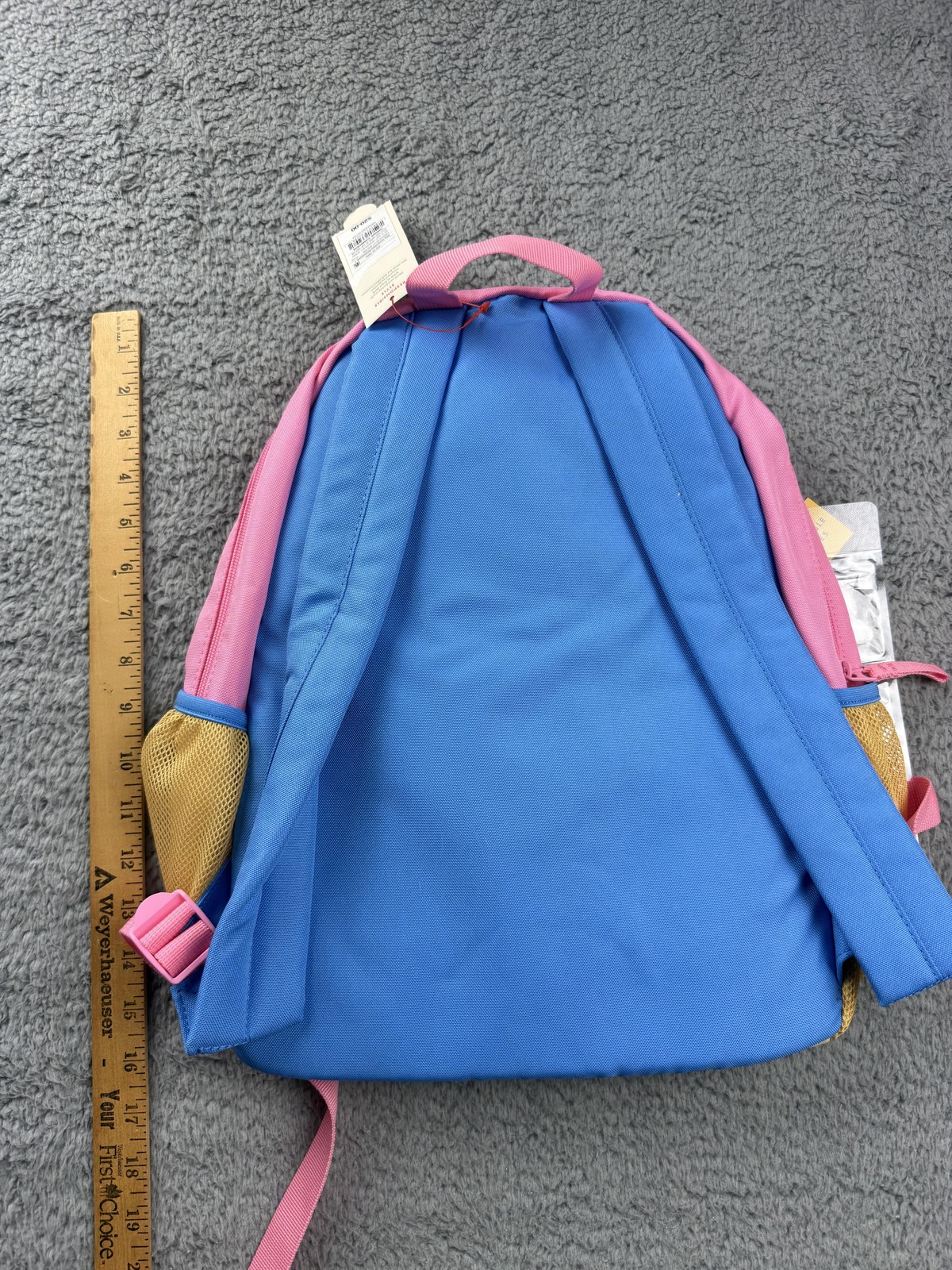 Cat & Jack Backpack Kids Rainbow Unicorn Butterfly Patches School Bookbag New