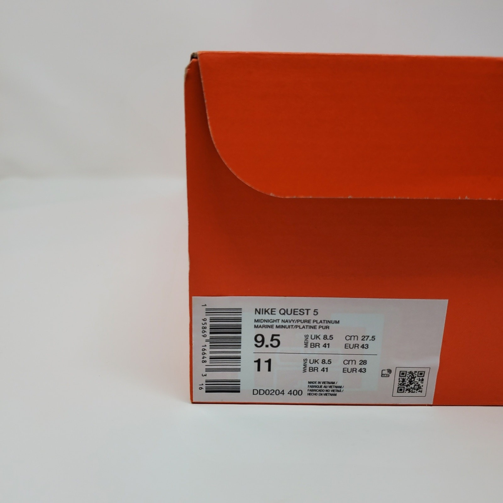 Nike Men’s Quest 5 Midnight Navy DD0204-400 Midnight/Navy Men’s Size 9.5