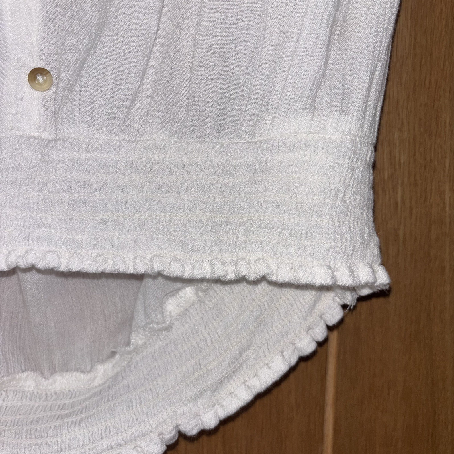 Coquette Milkmaid Cottagecore Fairy Boho White Peasant Top UK 12