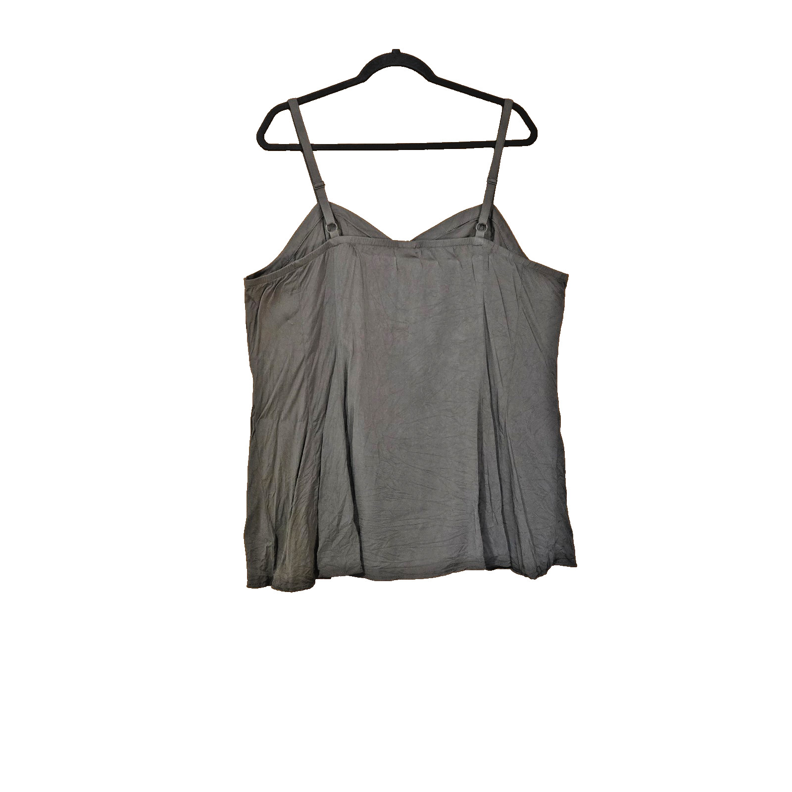 Torrid Camisole Top Womens Size 2 Green Button Front Adjustable Strap
