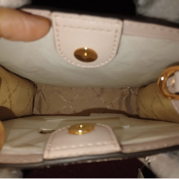 NWT MICHAEL Michael Kors Mercer XS NS Shopper Crossbody Powder Blush