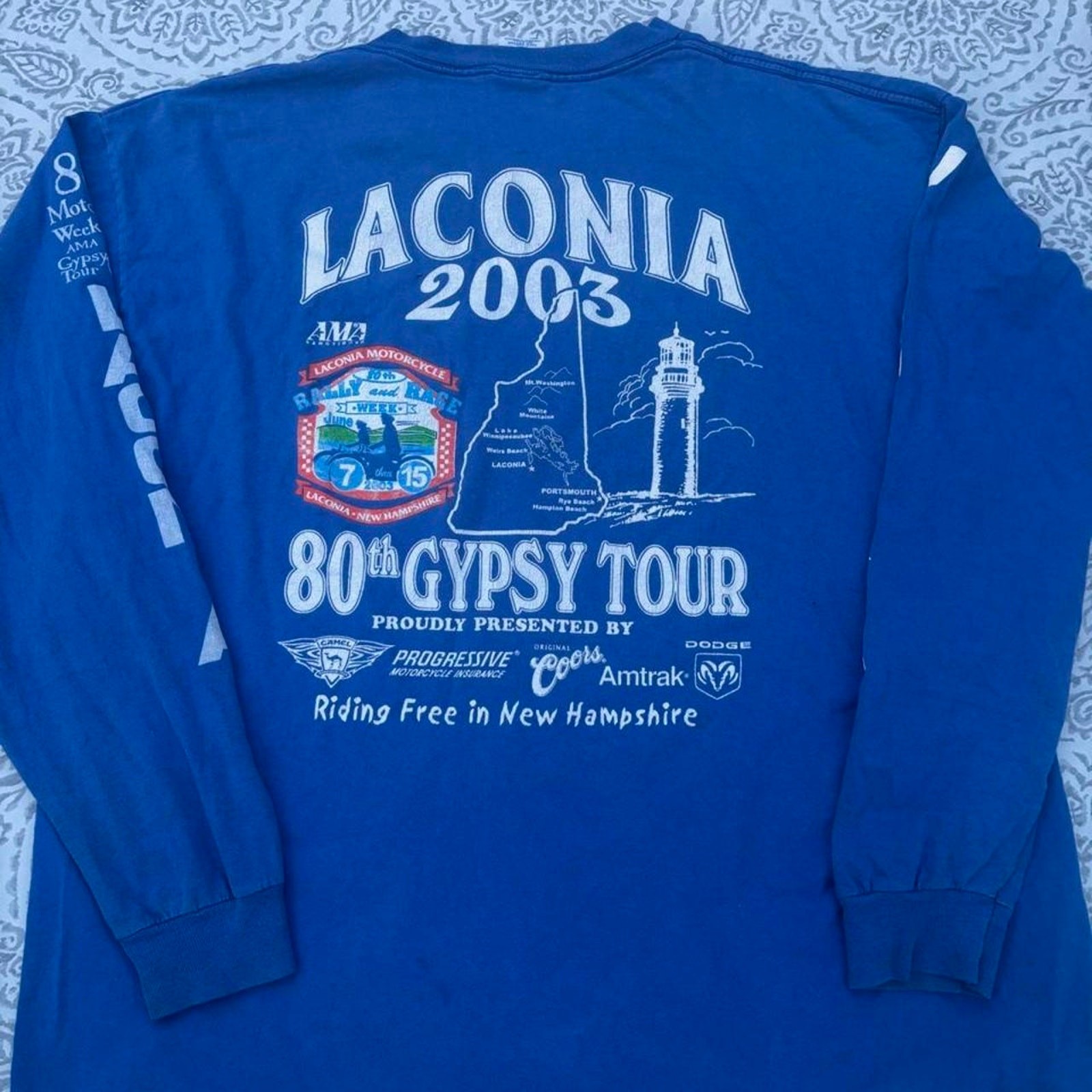 2003 laconia motorcycle week blue