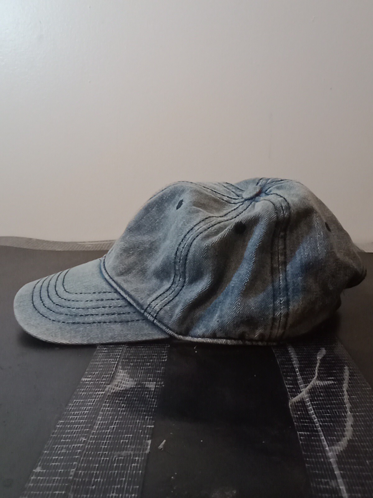 *NWOT Dyed Washed Cotton Plain Polo Style Baseball Ball Cap Hat Dad 2 Two Tone