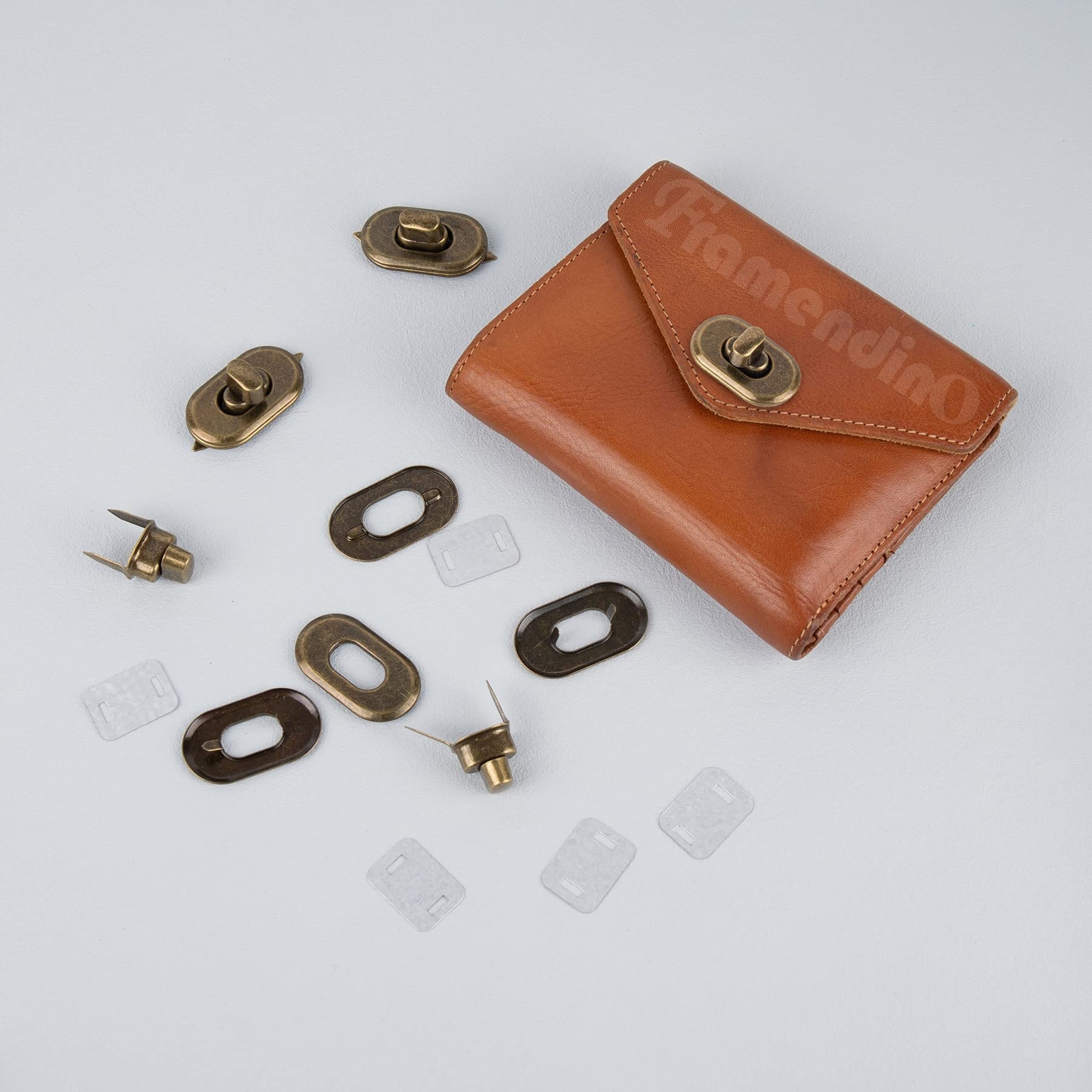 12 Pack Turn Lock Clasp Meal Bag Purse Closure Twist Lock Fasteners for Handbag