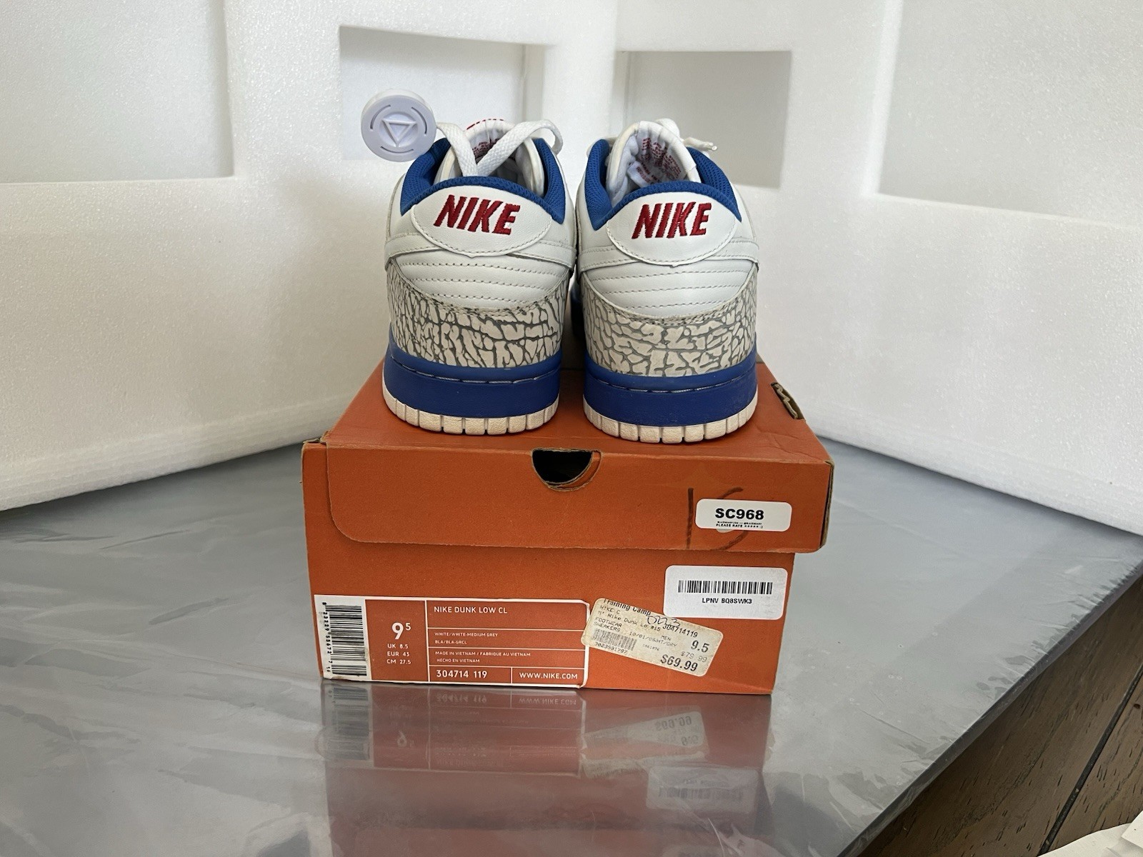 New Nike Dunk Low CL Jordan Pack – DS – 2006 Release – 304714-119 – Cement Blue