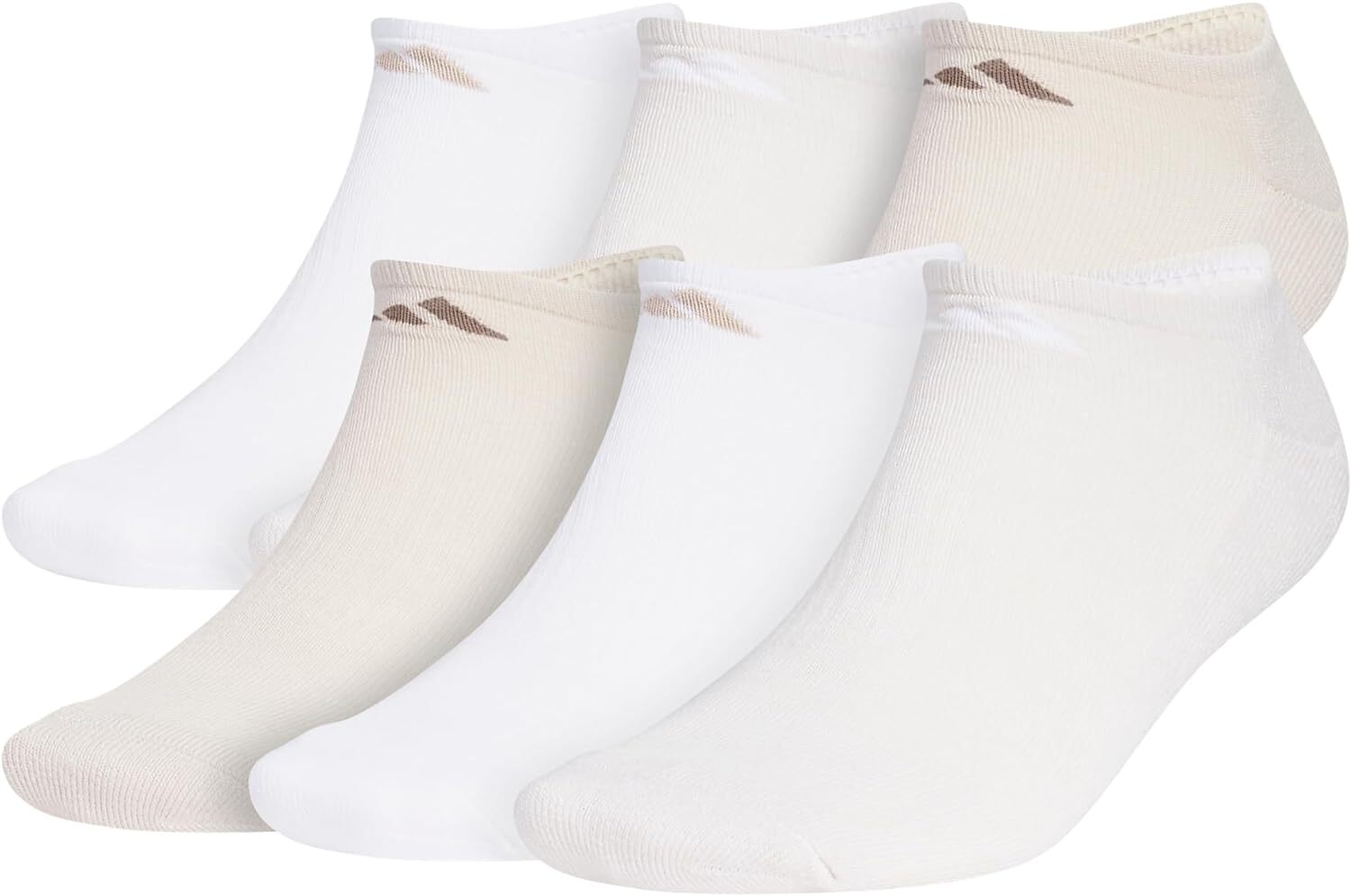 adidas Men’s Athletic Cushioned No-Show Socks (6 Pairs)