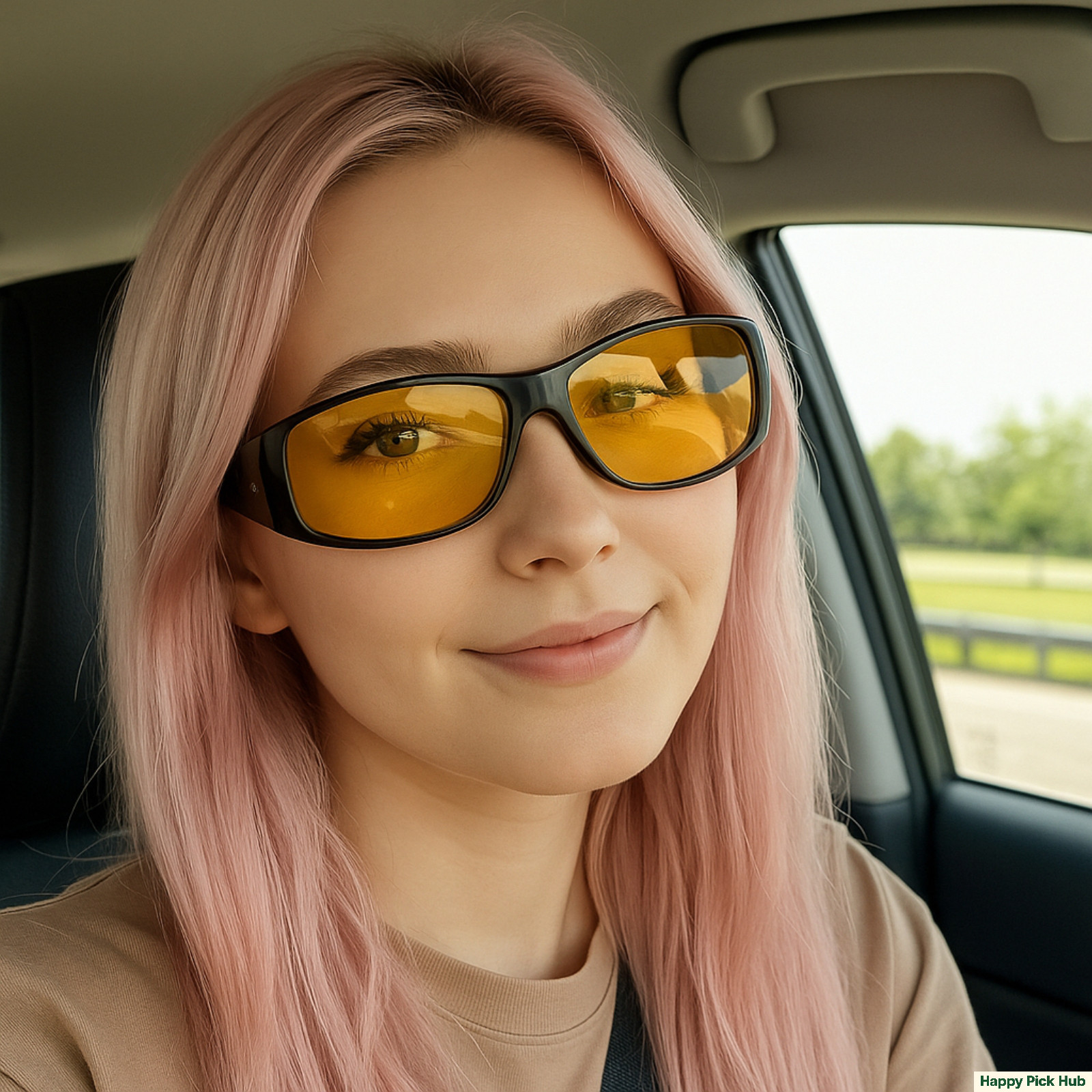Polarized Night Driving Glasses Anti Glare Vision Fit Over for Men Women