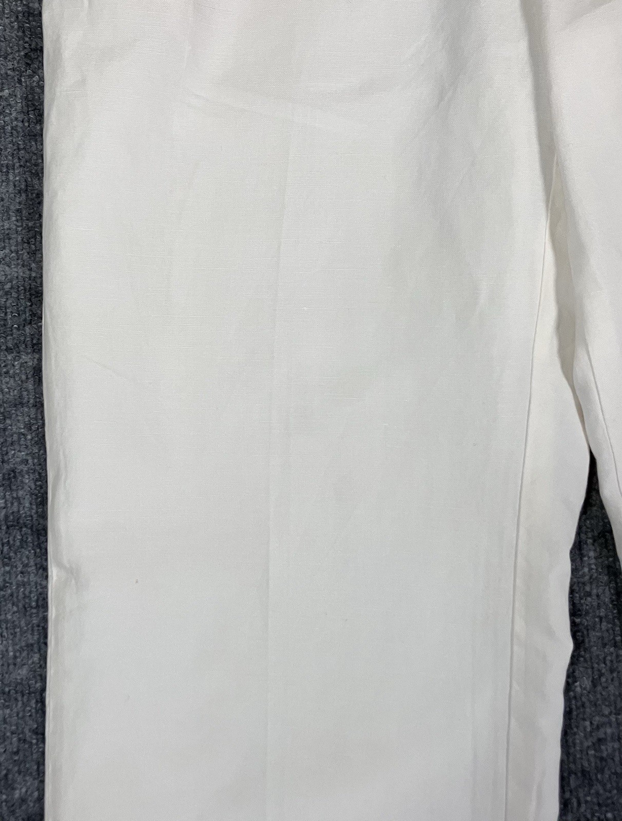 Banana Republic Dawson Men’s Linen Cotton Pants 35×34 Tan Straight Flat Front