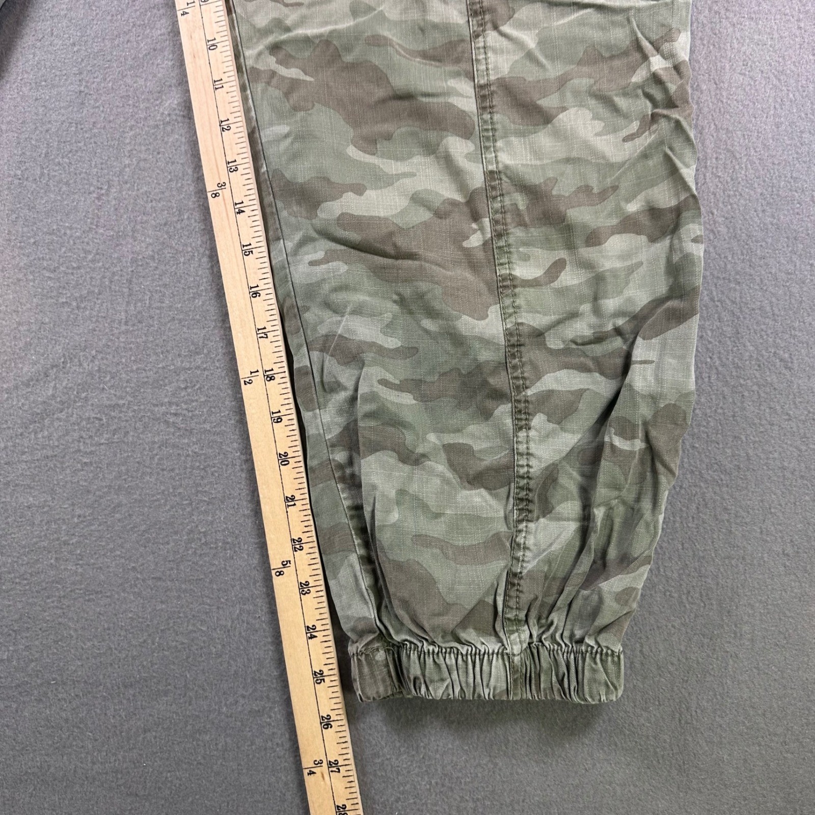 Knox Rose Green Camo Lyocell Jogger Pants XXL Elastic Waist Utility F241427