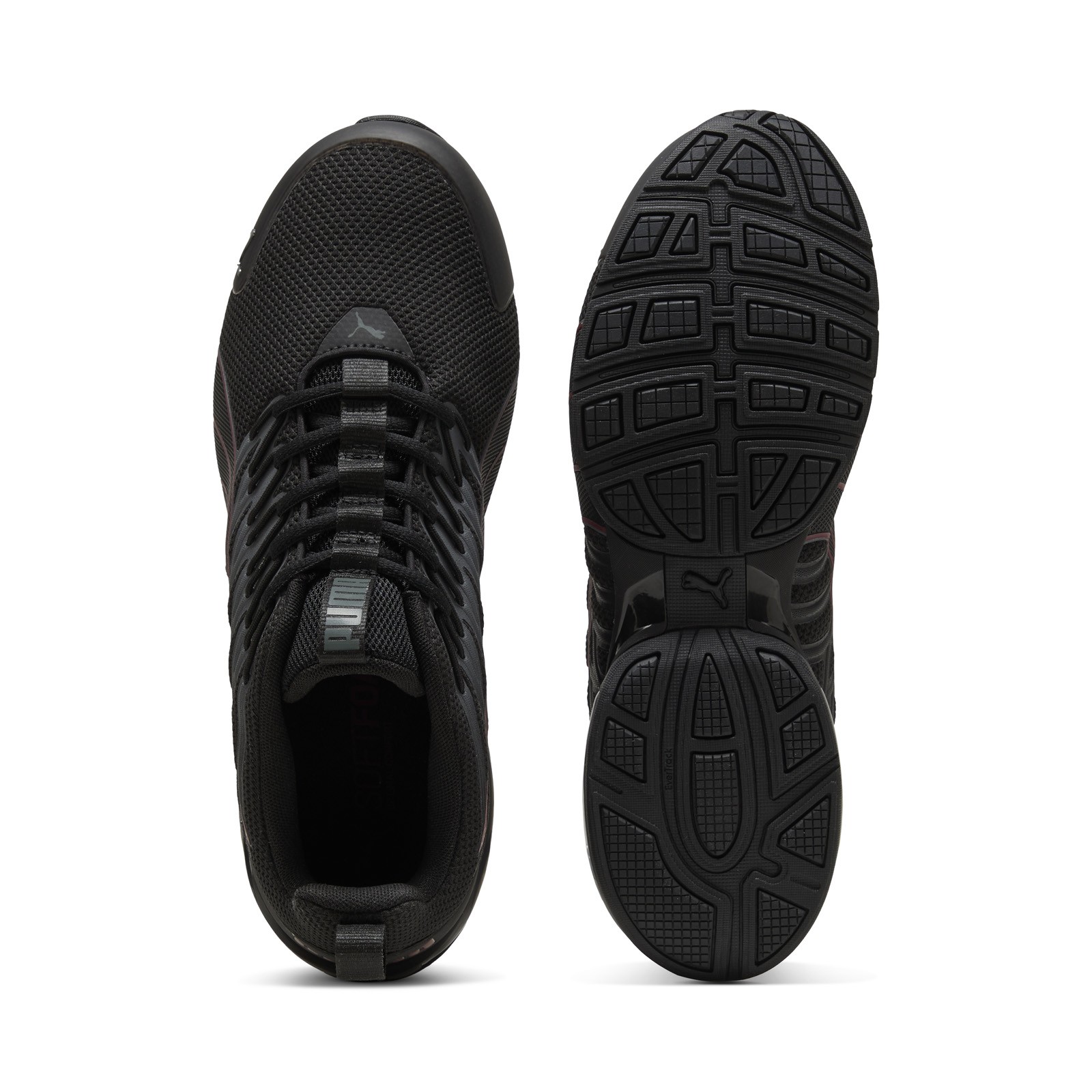 Puma Voltaic Evo 37960126 Mens Black Mesh Lace Up Athletic Running Shoes