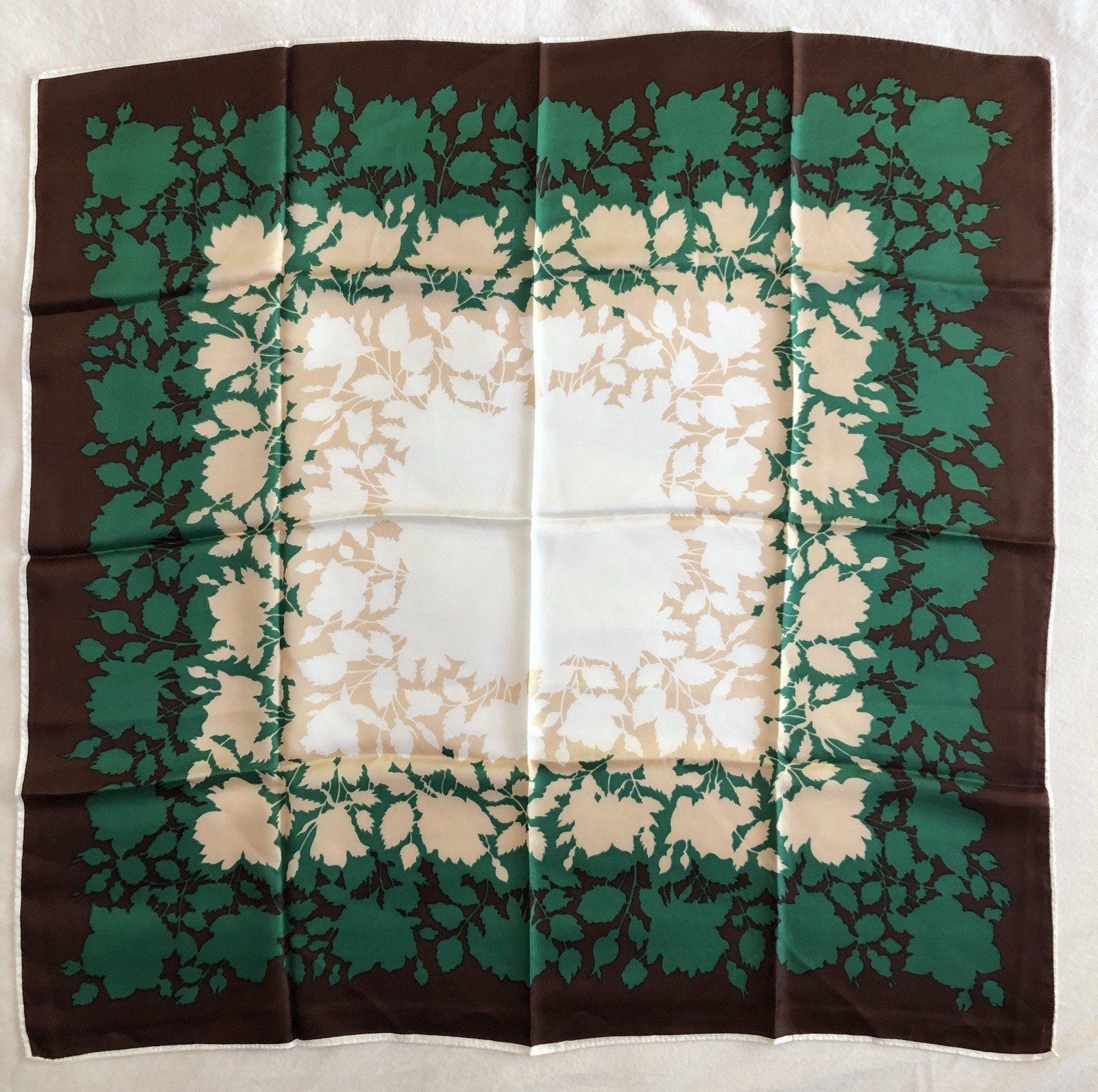Four Vintage Scarves Vera, Echo, Diane Von Furstenburg Silk, Acetate, Silk Blend