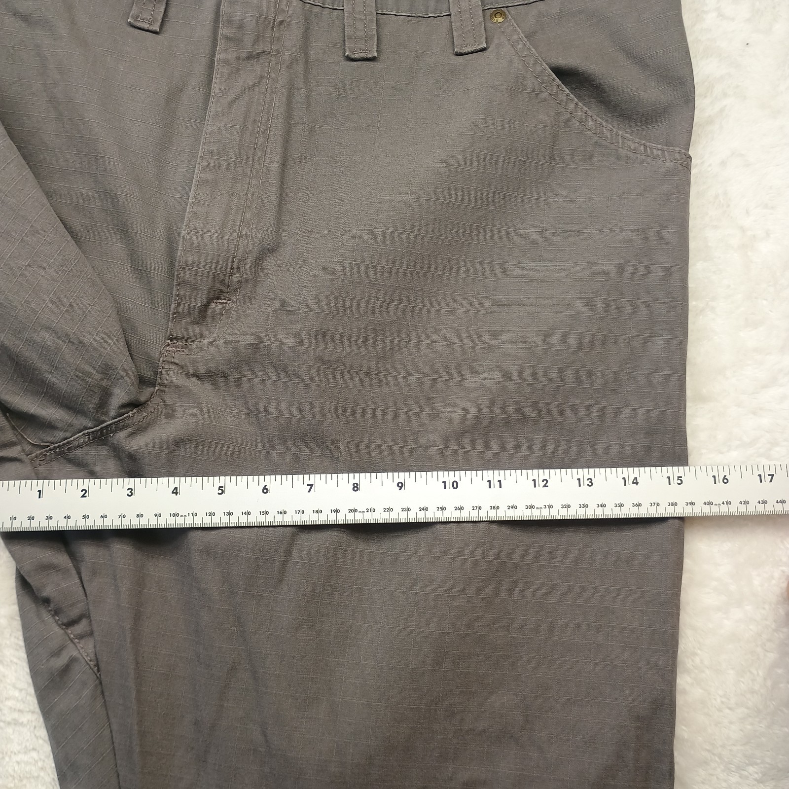 Wrangler Riggs Workwear Ripstop Pants Men’s 46×30 Gray Relaxed 103W020ST