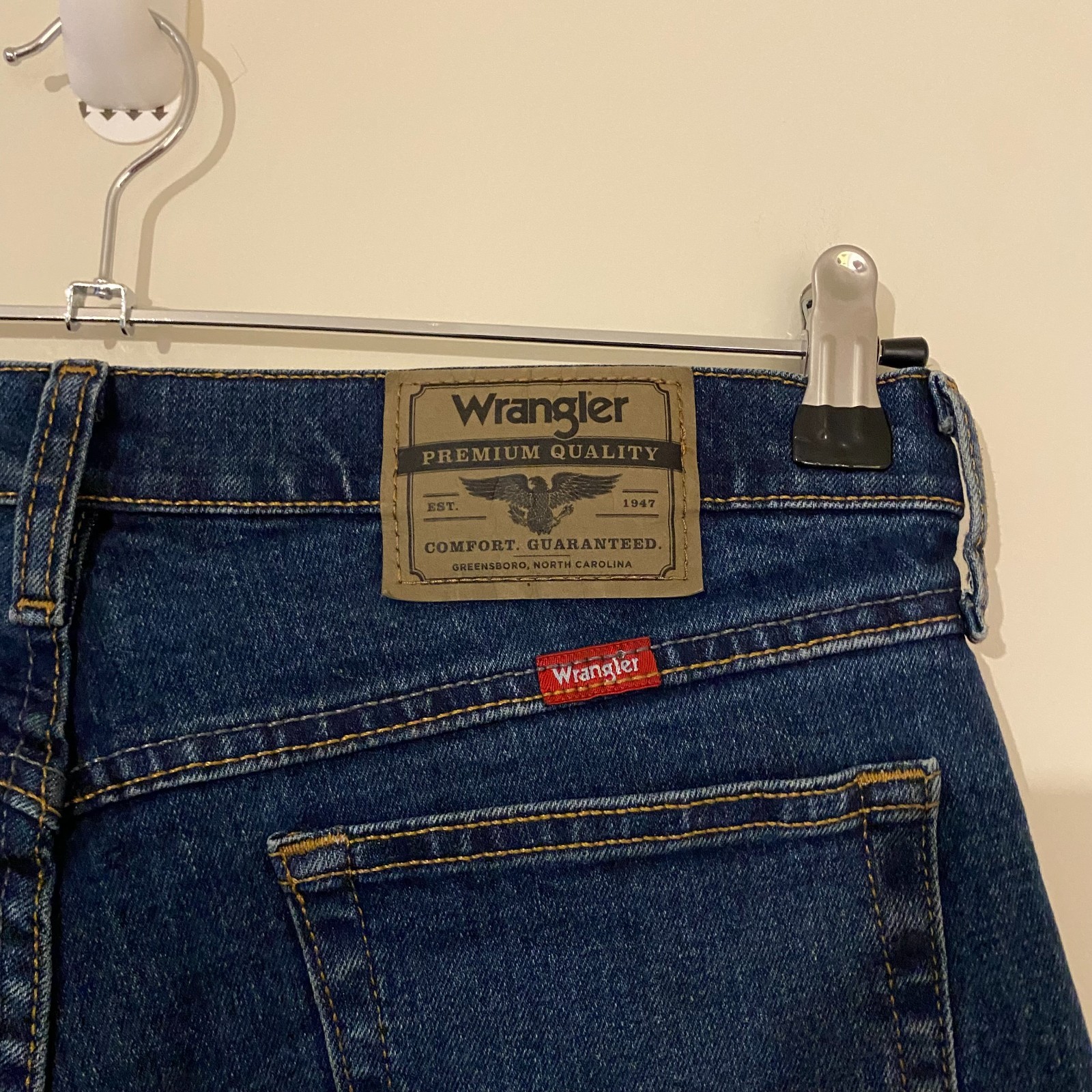 Wrangler Five Star Premium Flex Comfort Relaxed Fit Jeans Blue Denim 30W 32L