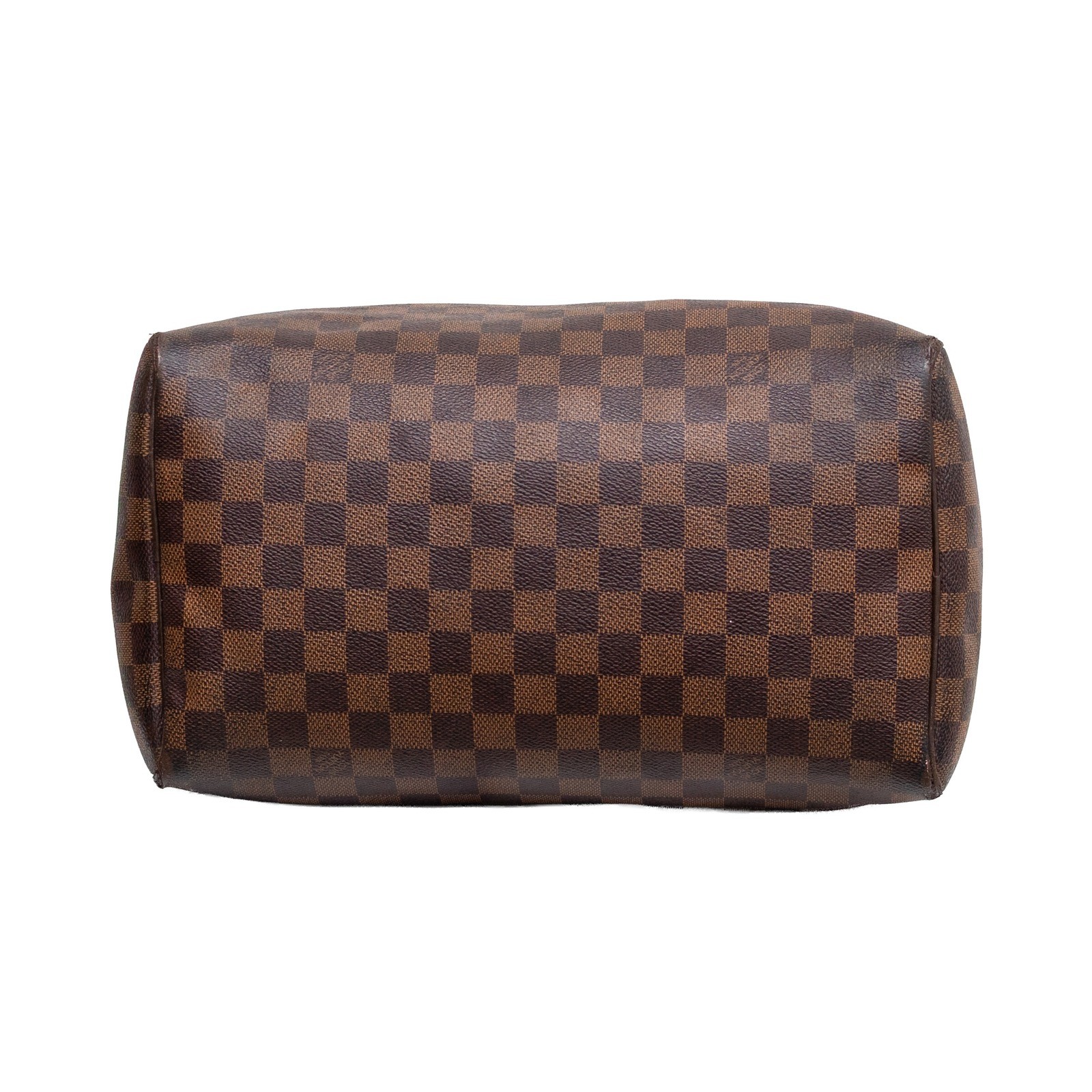 Authentic Louis Vuitton Speedy 30 Damier Ebene Canvas Handbag Brown SD3171