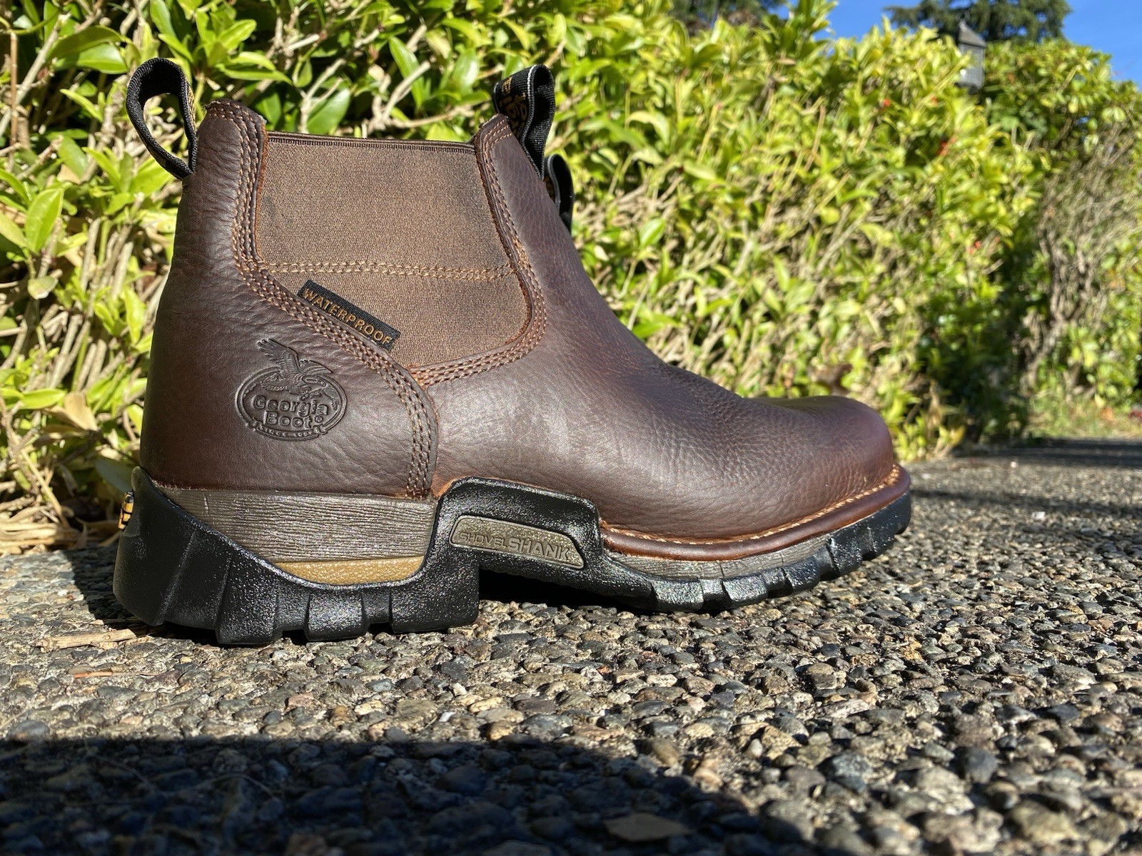 GEORGIA BOOT EAGLE ONE WATERPROOF CHELSEA WORK BOOT MENS SIZE 9