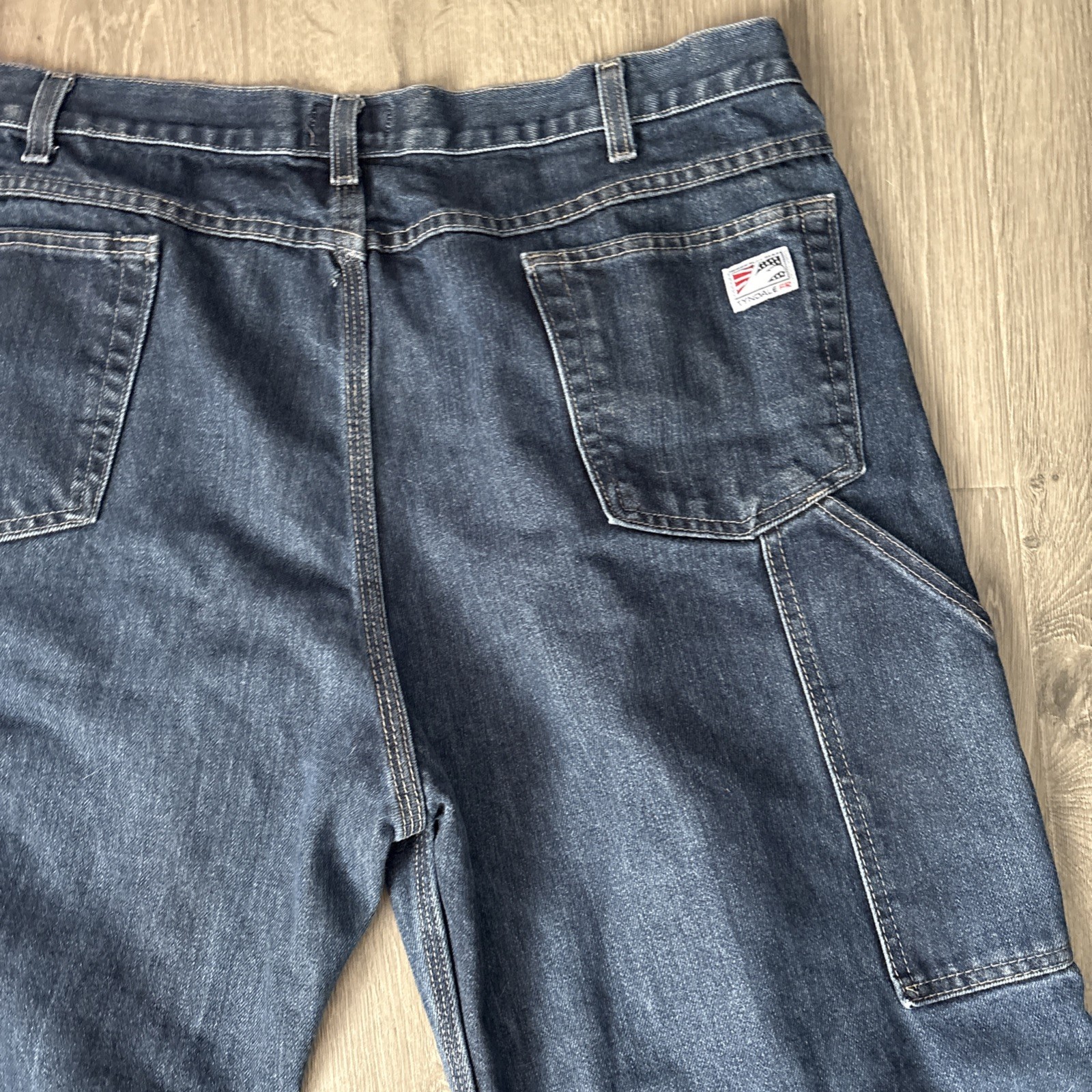 Tyndale FR Jeans Mens 40 Flame Resistant Pants F290T Blue Relaxed Carpenter