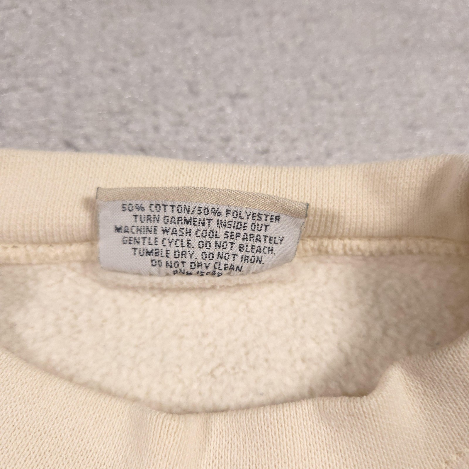 Fieldmaster Sweatshirt Mens Large Beige Pullover Fleece Crewneck Made USA 90s