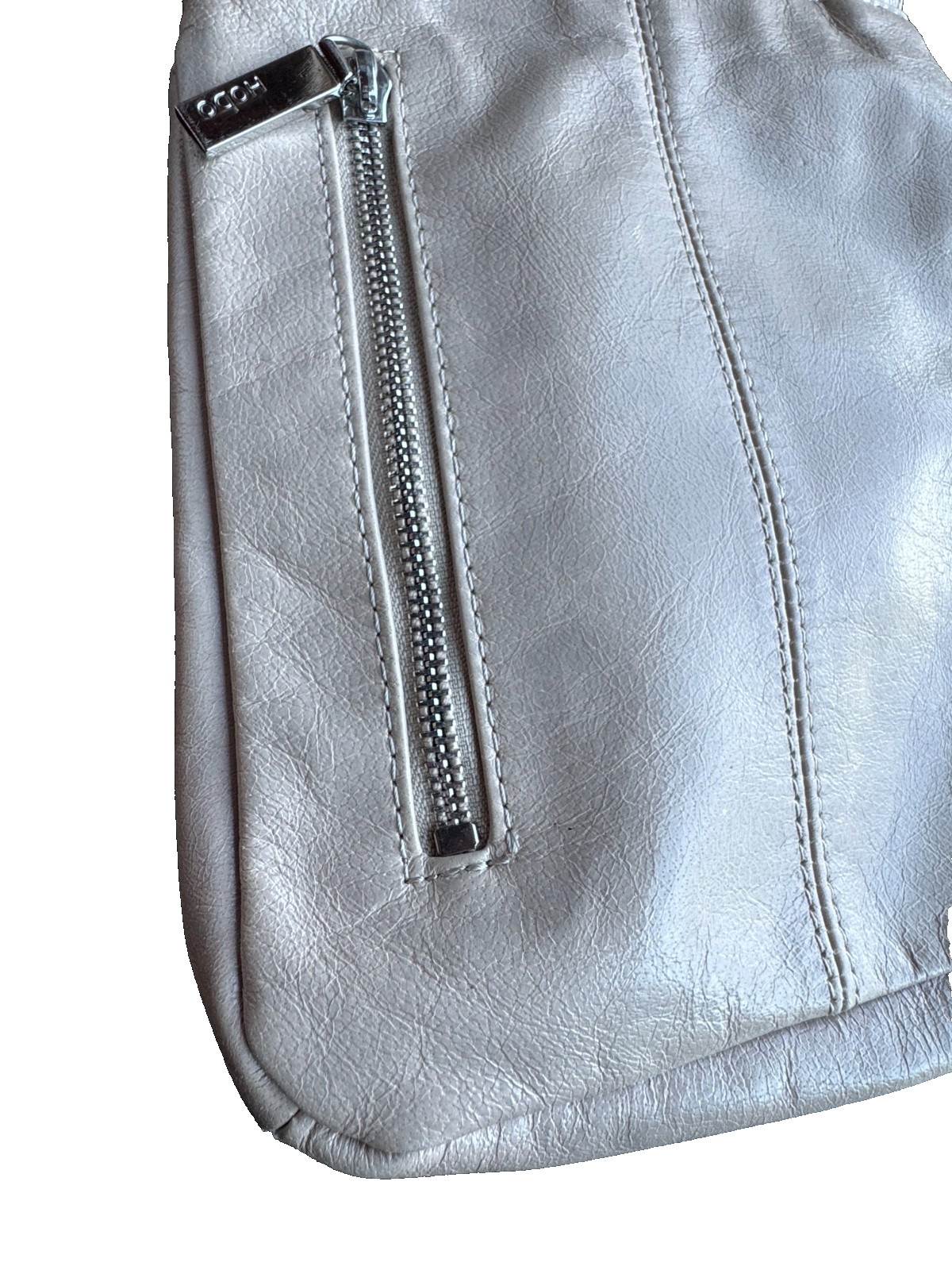 HOBO The Original Crossbody Leather Purse Bag in Cream/Beige/Stone – EUC