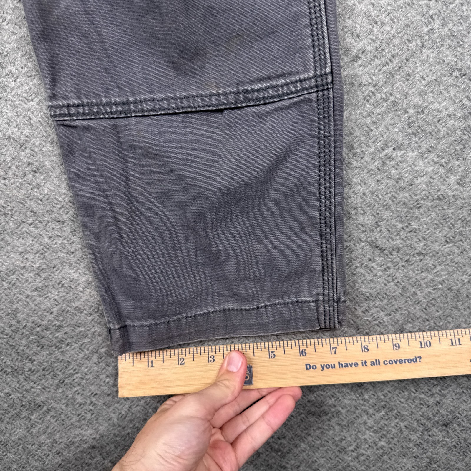 Vintage Carhartt Pants Mens 32×30 Grey Double Knee Work Canvas 102802-029