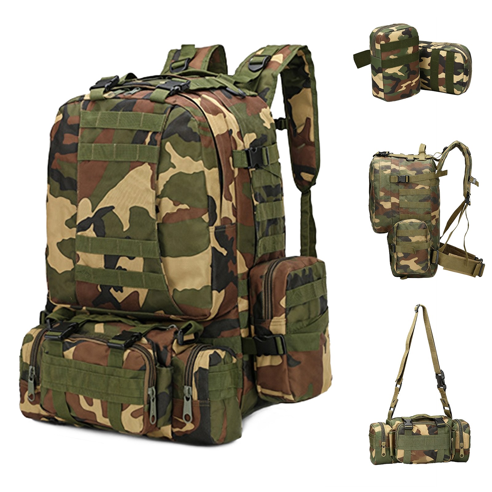 75L Travel Bag Military Tactical Backpacks Large Rucksack Outdoor Hiking Camping