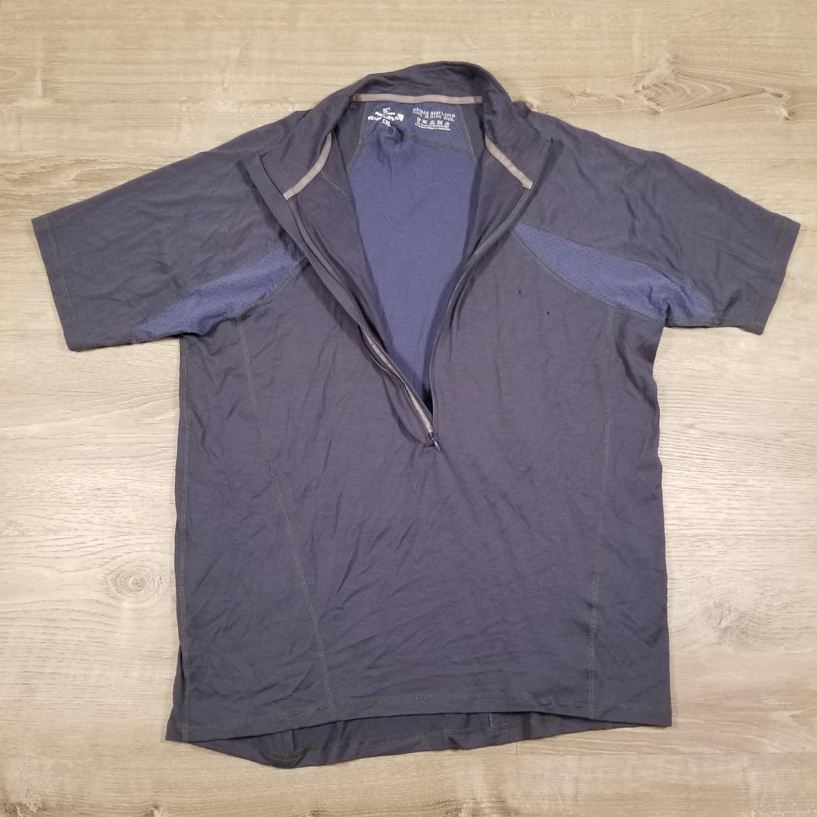 Endura Baa Baa Merino Tech Quarter Zip Baselayer Cycling Jersey Shirt Size XXL