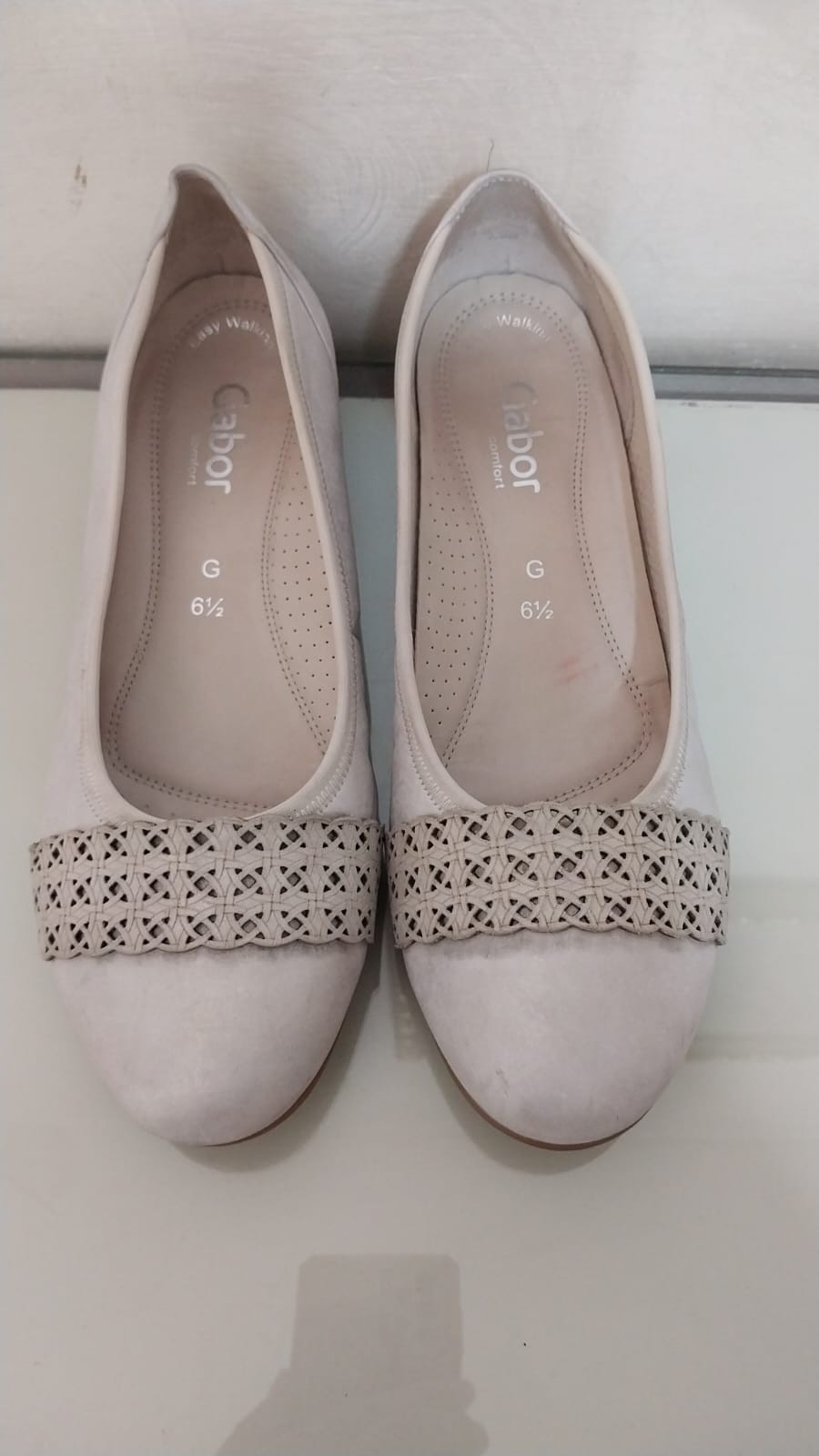 Premium Gabor Comfort Leather Ballerina Flats – Size UK 6.5 (G Fit)