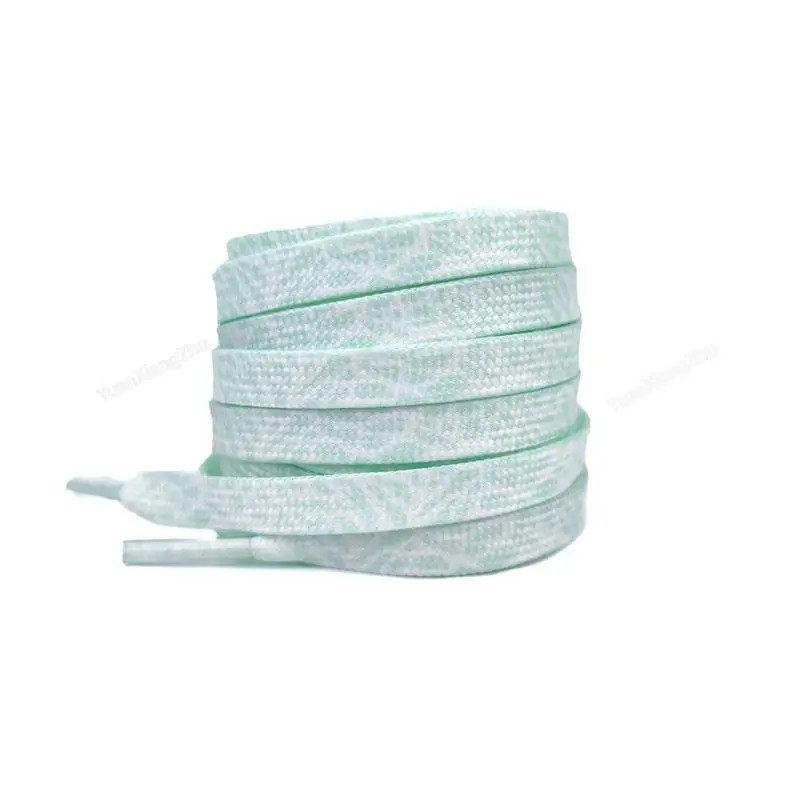 1Pair Burst Crack Texture Shoelaces Flat AF1/AJ Sneakers Shoe laces Fashion Leop