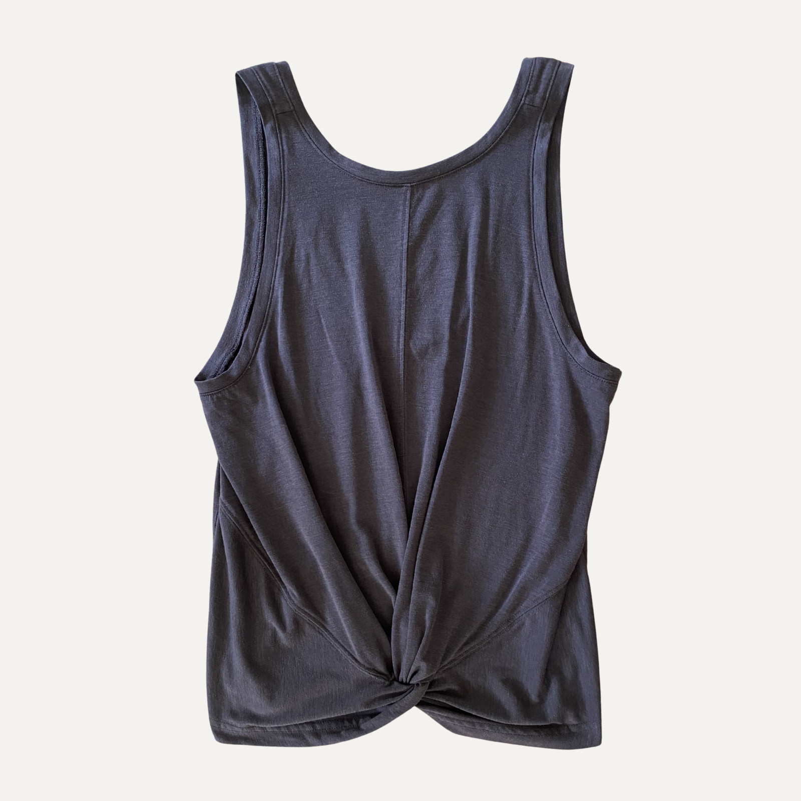 Athleta twist workout tank top navy size small