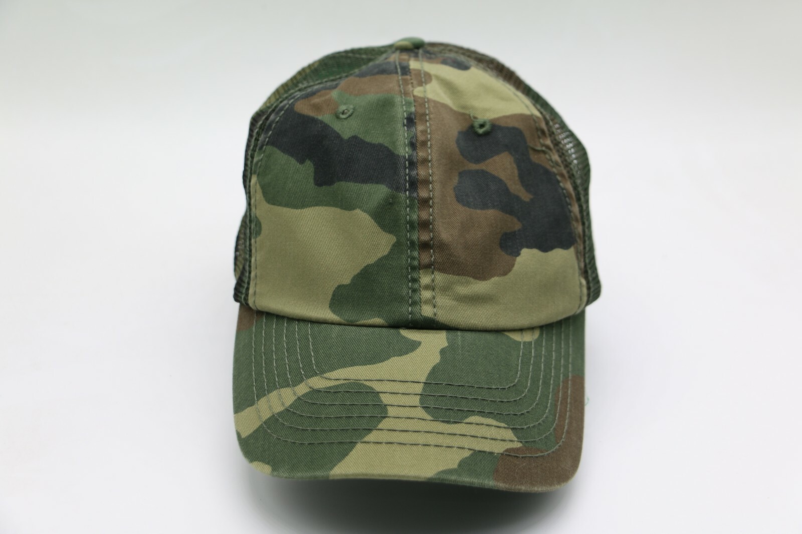 MG Unisex Summer Trucker Washed Cap-9027-CAMO