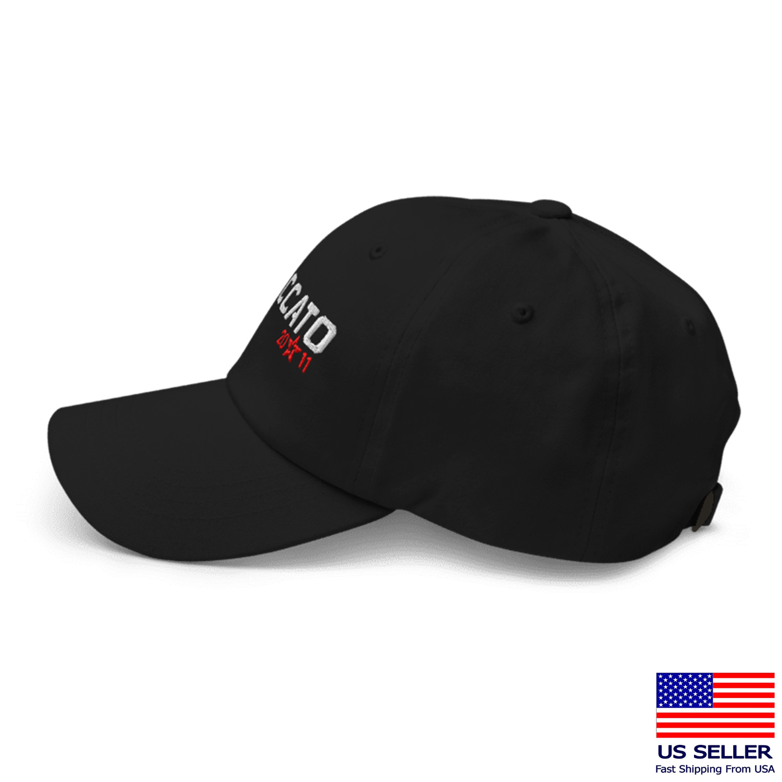 Staccato 2011 Logo Inspired Adjustable Embrodiery Black Color Classic Dad Hats