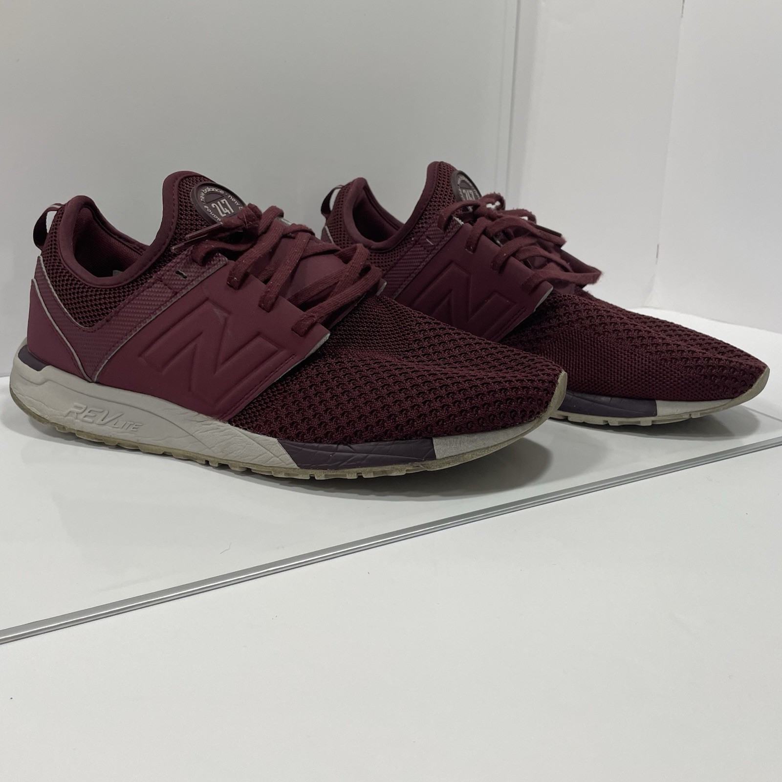 New Balance 247 REV Lite Maroon LaceUp Sneakers. Size 10.5. Pre-owned
