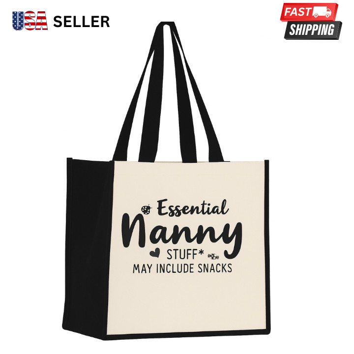 “NANNY” TOTE BAG FUN GIFT REUSABLE SHOPPING BEACH BAG BIRTHDAY – NEW