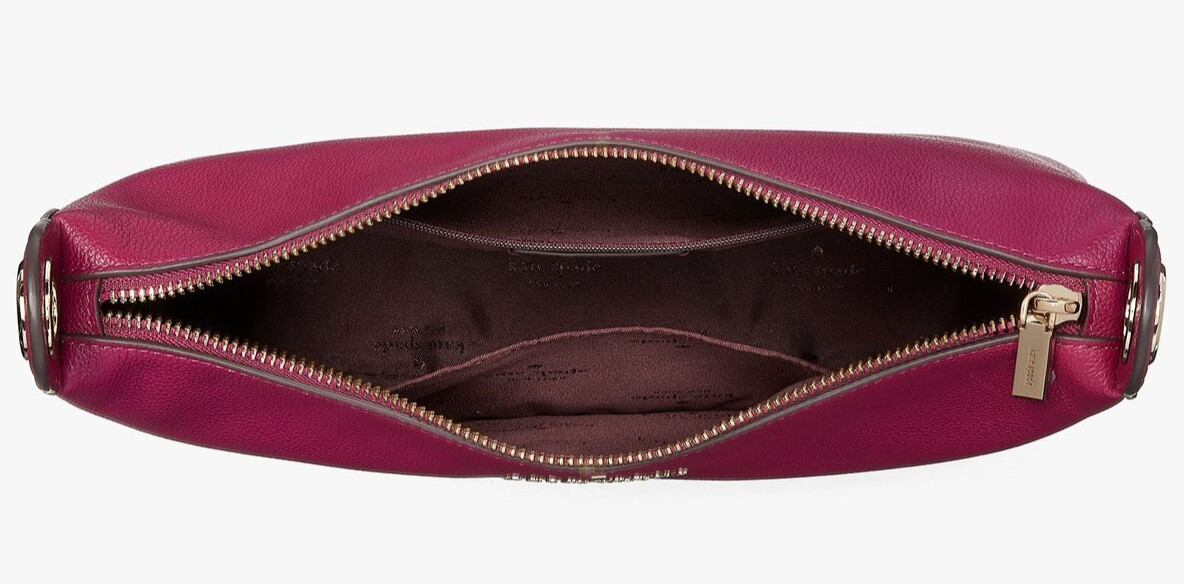 Kate Spade Rosie Large Crossbody Dark Raspberry Leather K5807 Purple NWT $399 FS