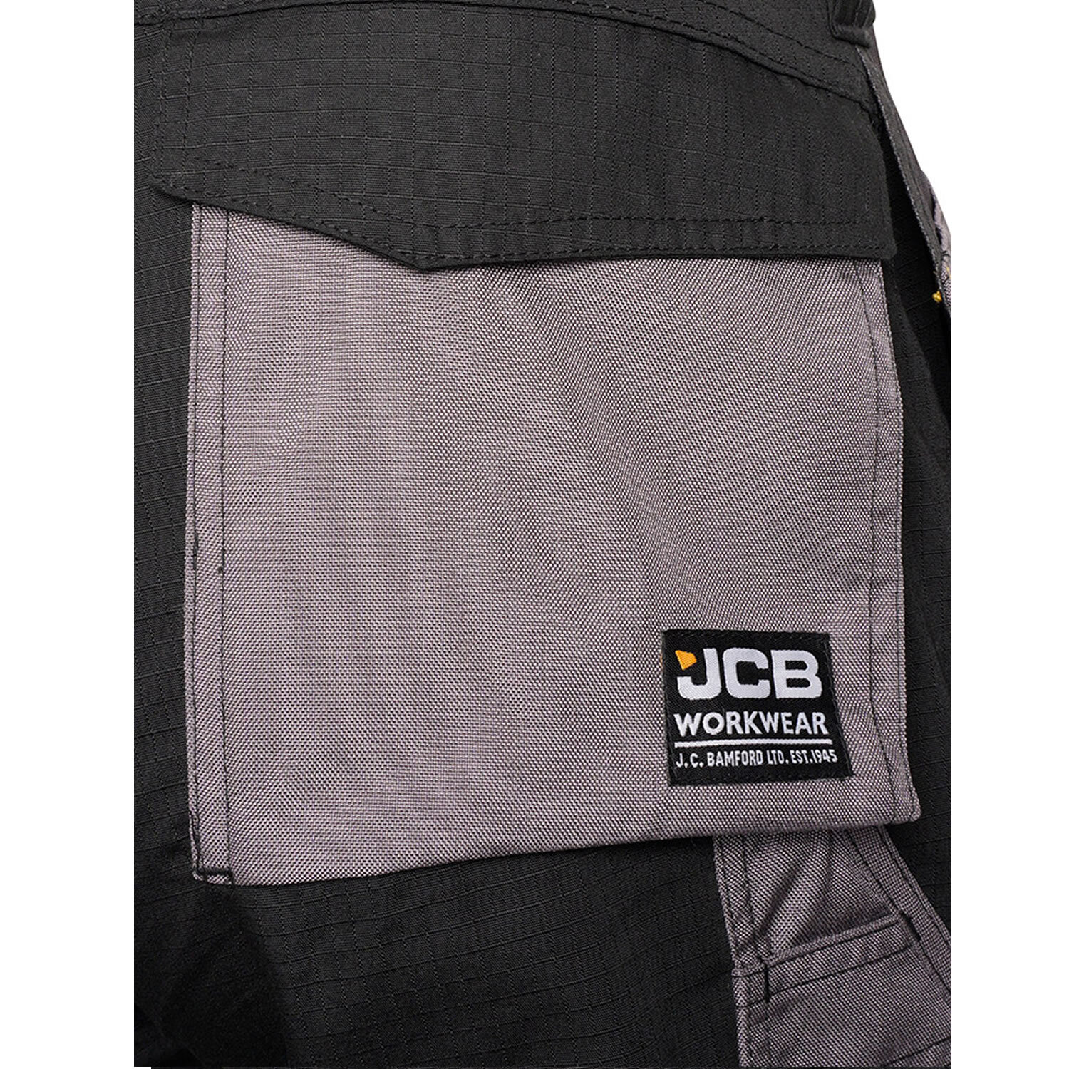 JCB Trade Plus Workwear RipStop Mens Work Trousers Cordura Knee Pad Pocket Pants