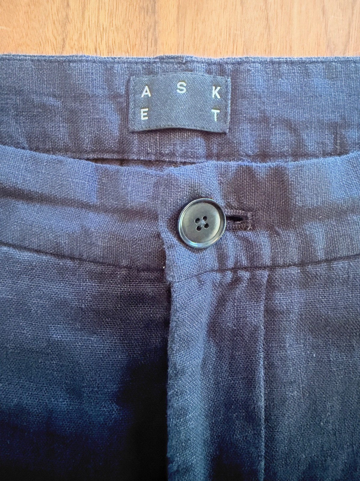 ASKET Navy Blue 100% Linen Trousers – Size 32/30 – never worn