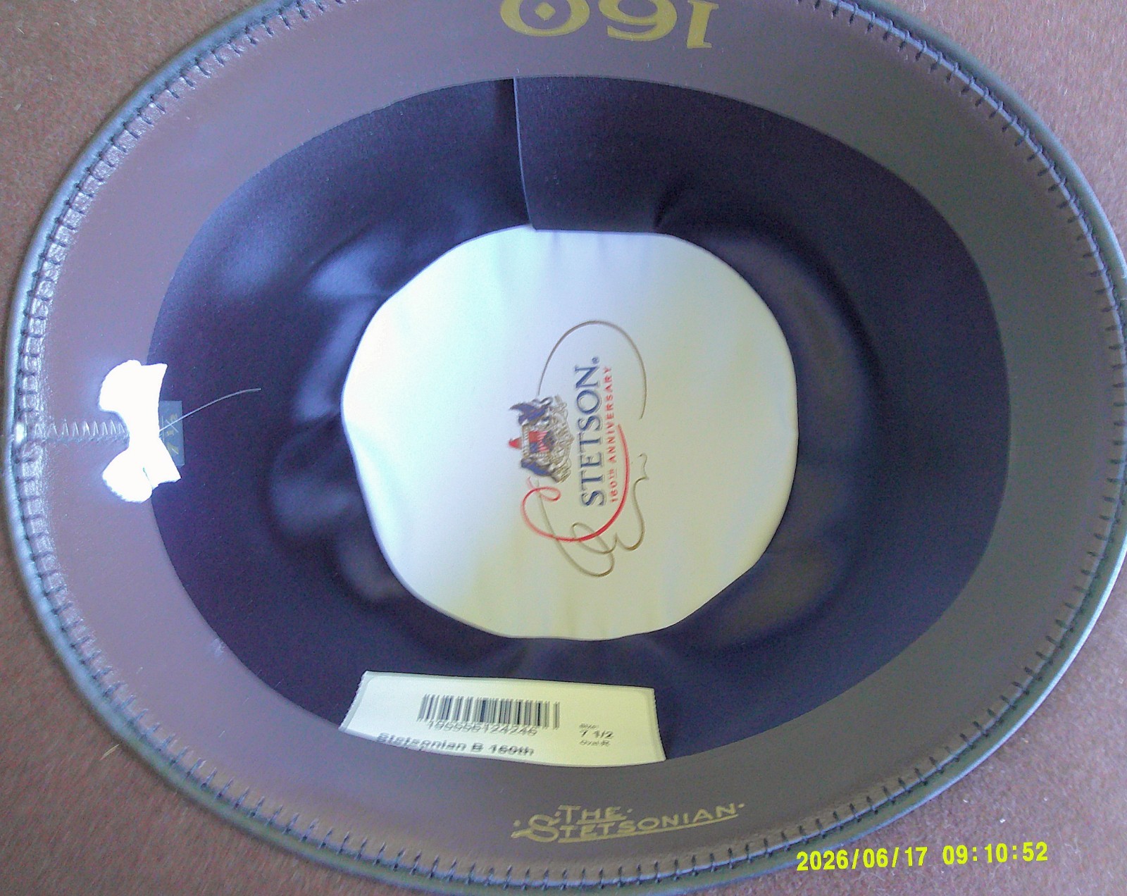Derby, Bowler, Cowboy,Native,Stetsonian hat 7 1/2, Brown Felt, new