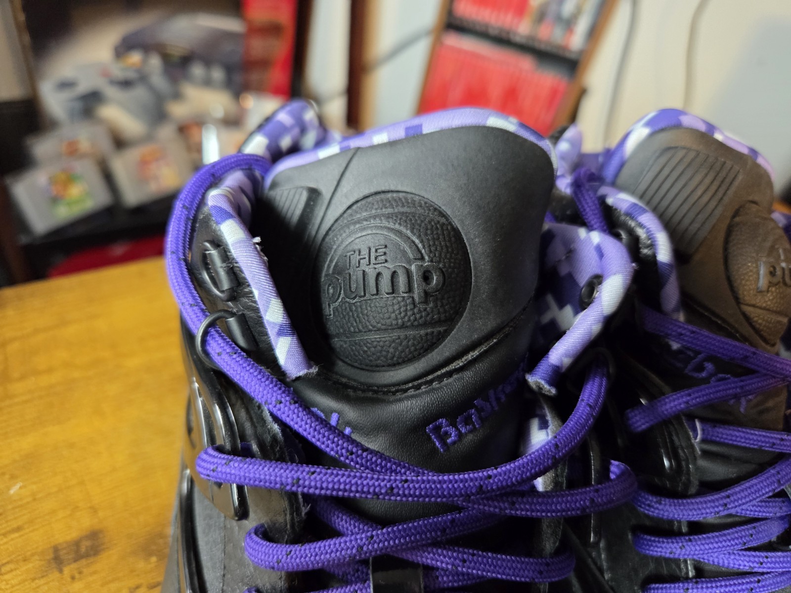 Reebok Pump Omni Lite Digital Camo Black/Purple Rare Retro Twilight size 11.5