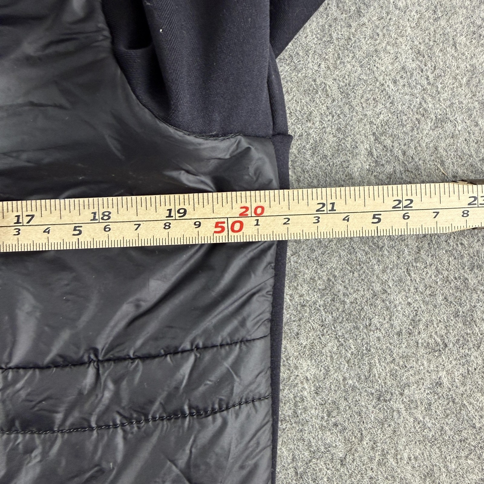Barbour International Hoodie Mens Medium Black Baffle Full Zip MQS0005BK31