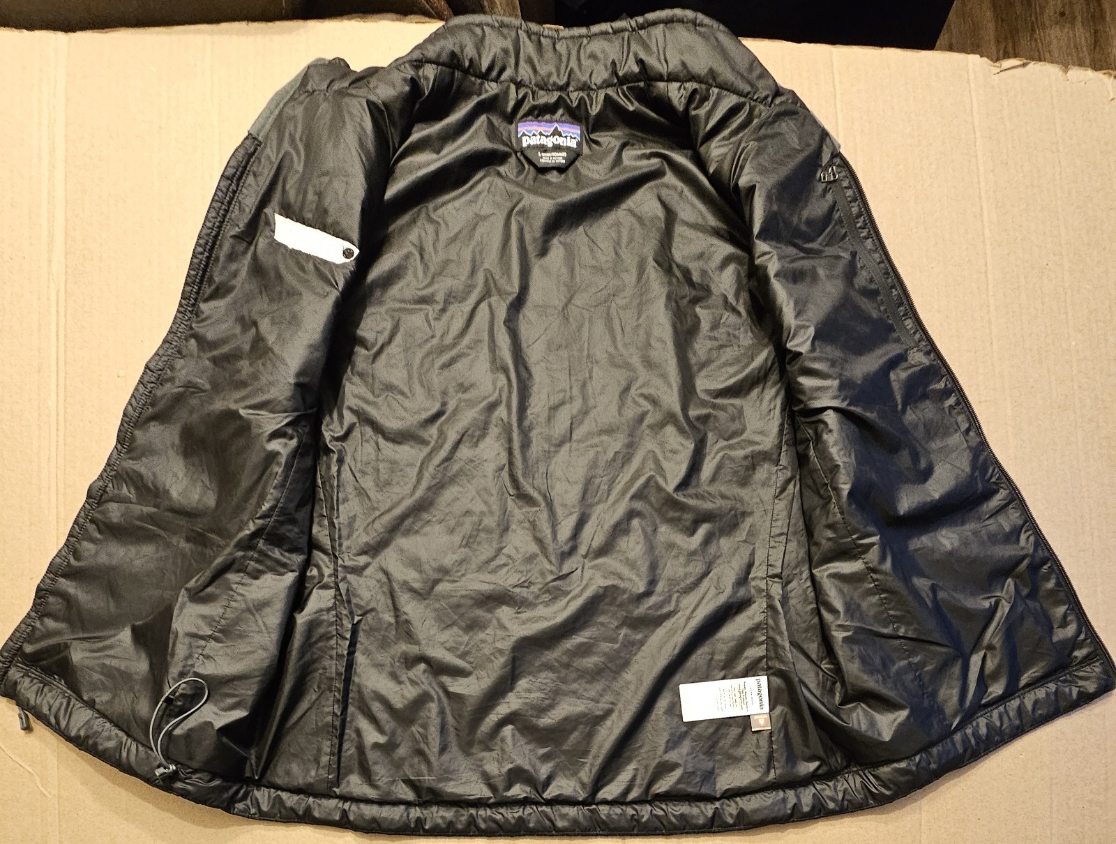 PATAGONIA Nano Puff Full Zip Men’s Primaloft Vest/Jacket Black Size Large