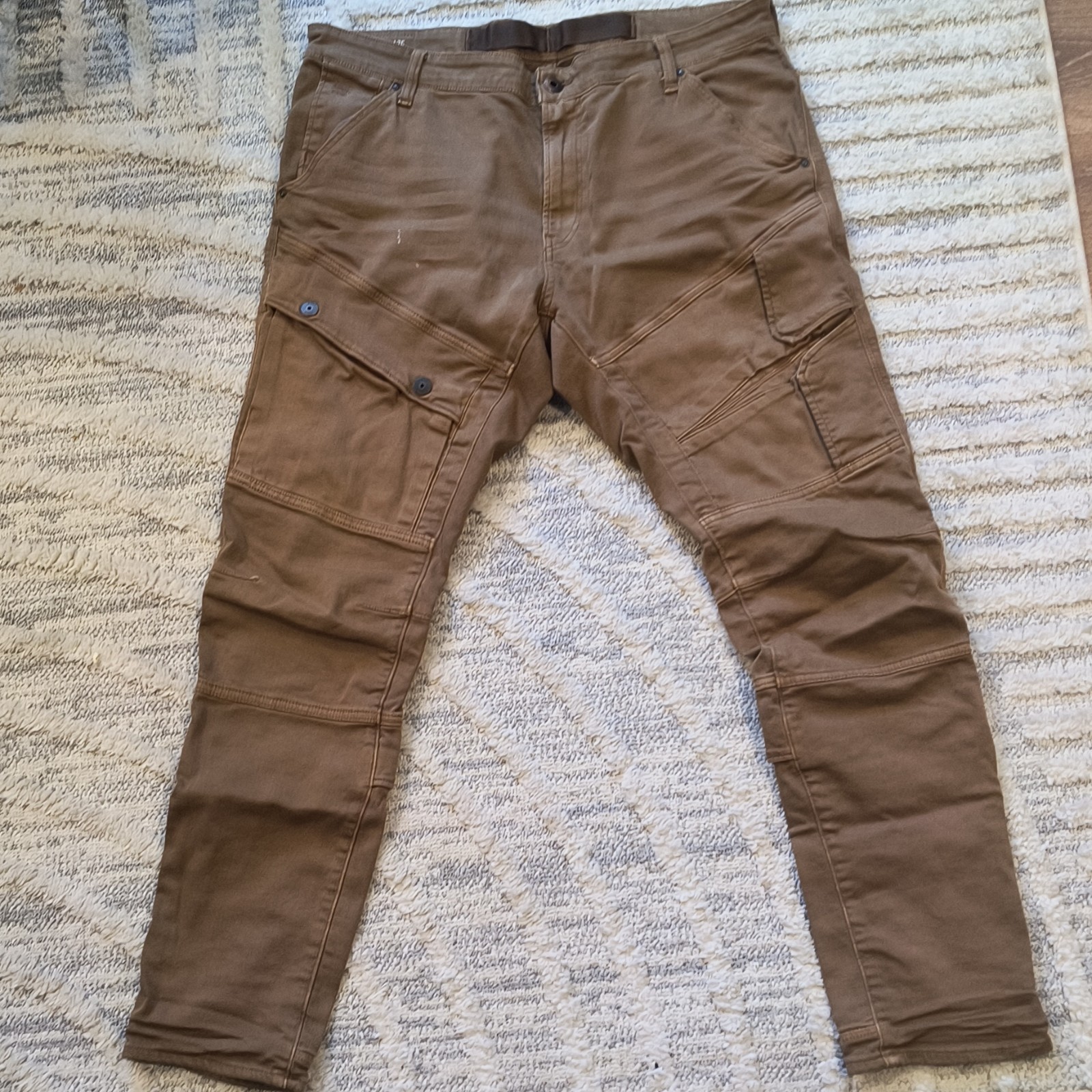 G-Star RAW Men’s Airblaze 3D Skinny Fit Brown Dark Wash Denim Jeans 5-Pocket