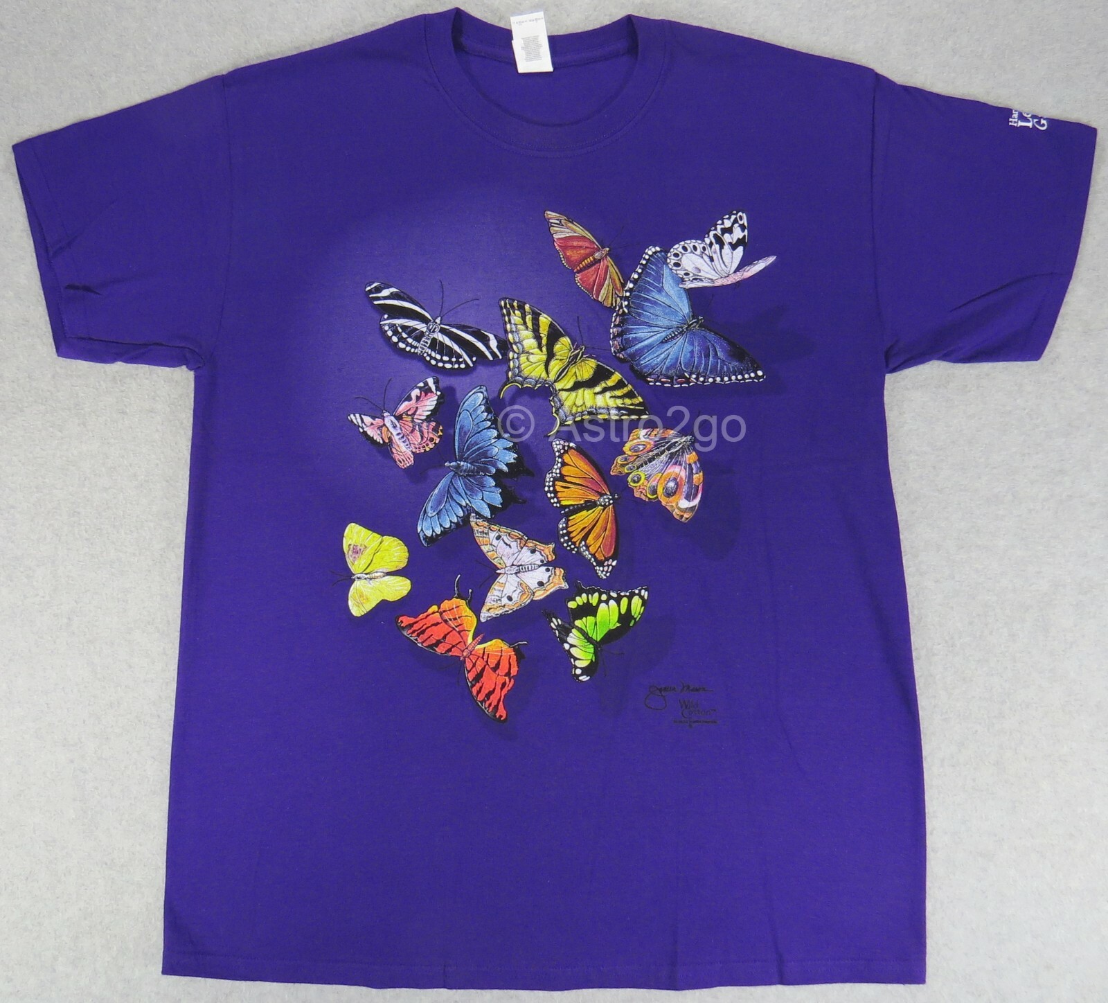BUTTERFLY SPLASH-Butterflies Insects Bugs Nature Science 2 sided T shirt S-2XL