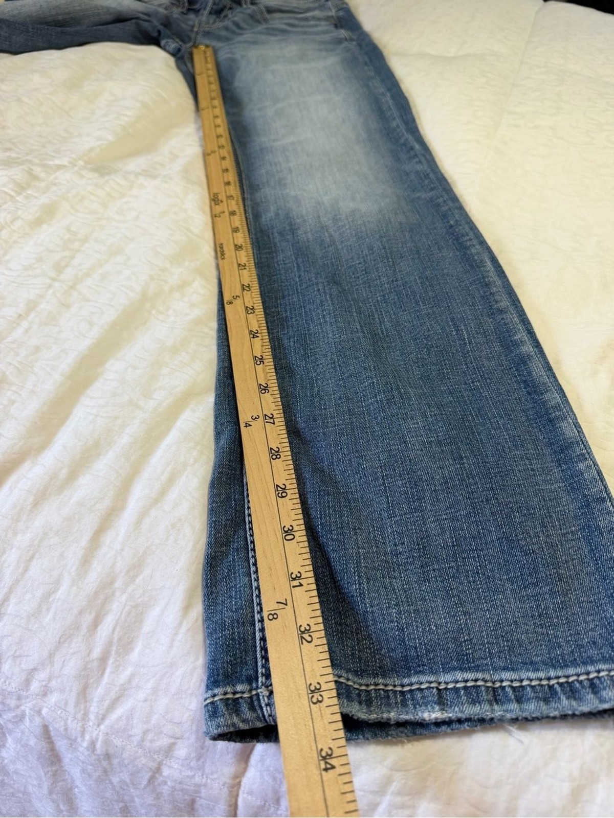 BKE Aiden Jeans Mens 29×34 Straight Leg Medium Wash Stretch Denim Buckle