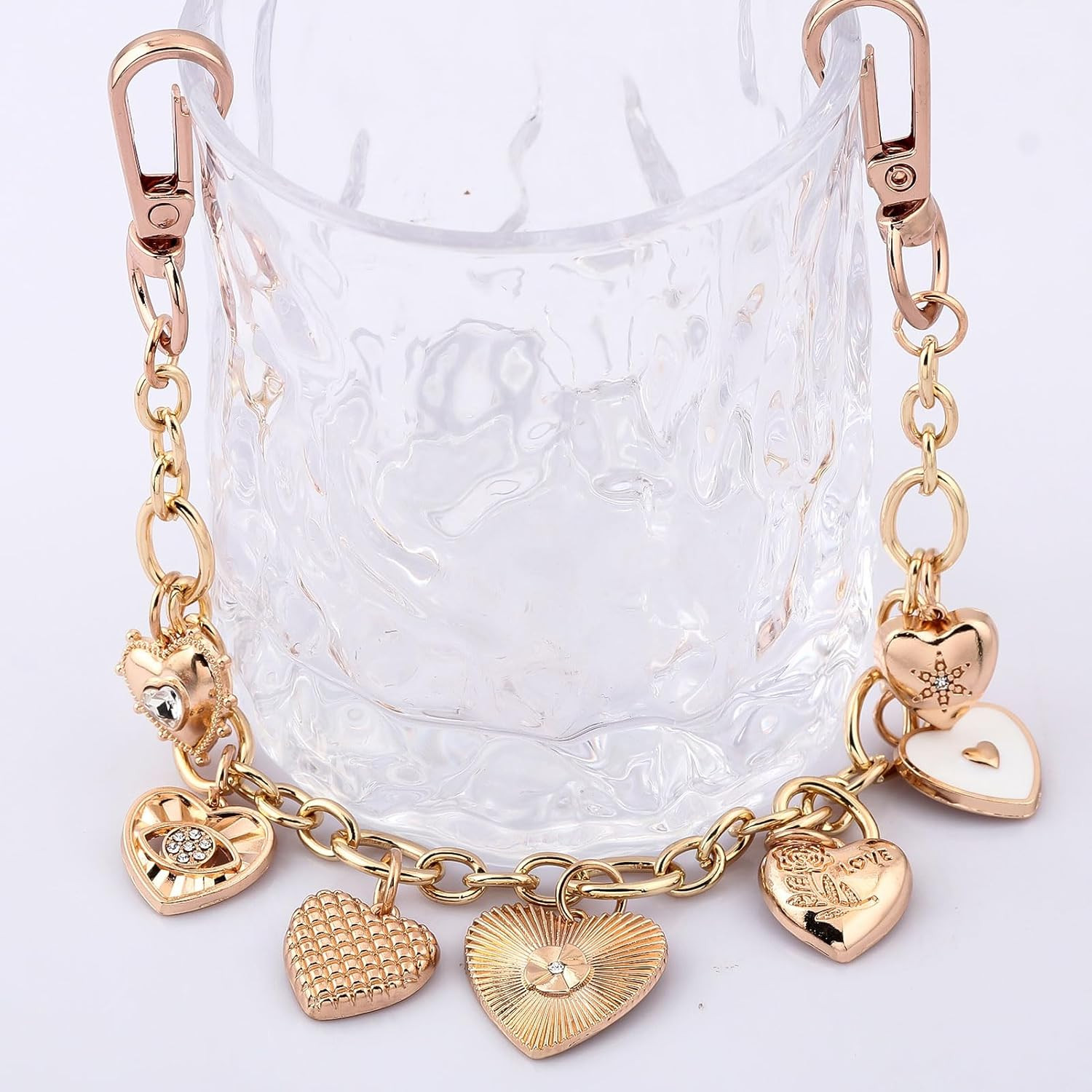 Bag Purse Charm Chain for Handbags – Gold Key Chain Accessories – Cute Keychain