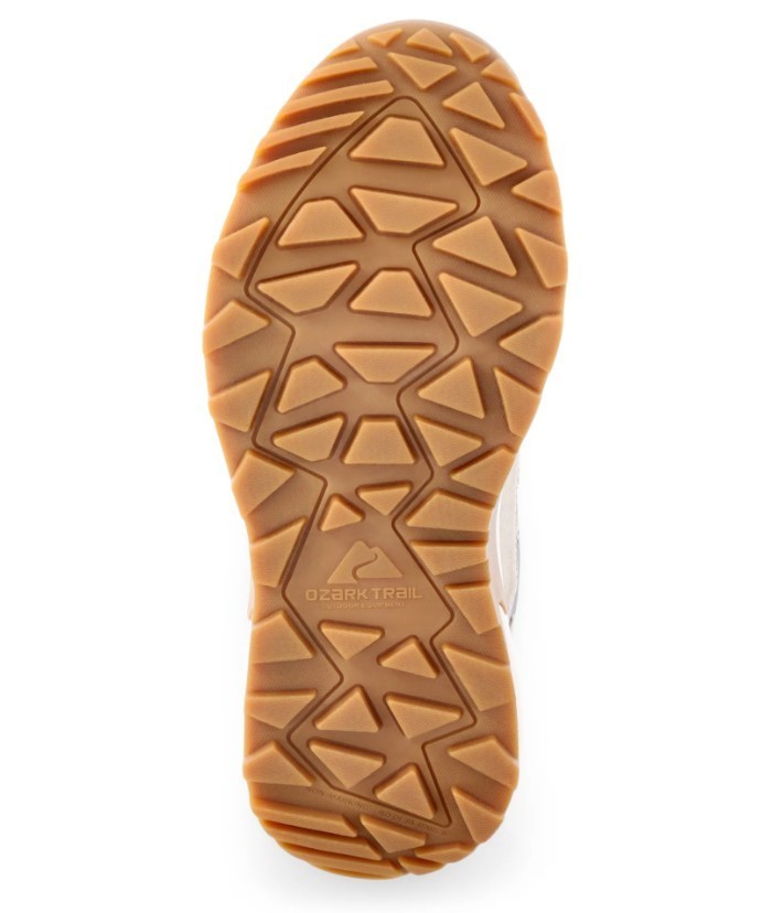 Ozark Trail Women’s Beige Leather Waterproof Hiker Hiking Shoes Various Size New